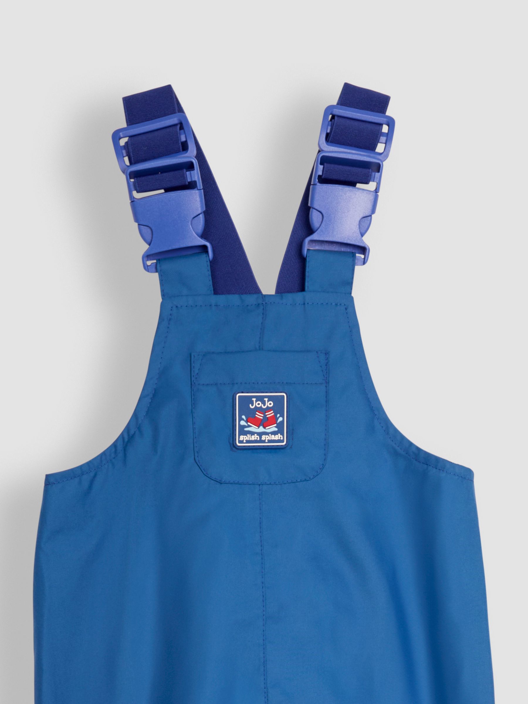 Cobalt Blue Pack-Away Waterproof Dungarees - Image 3 of 3
