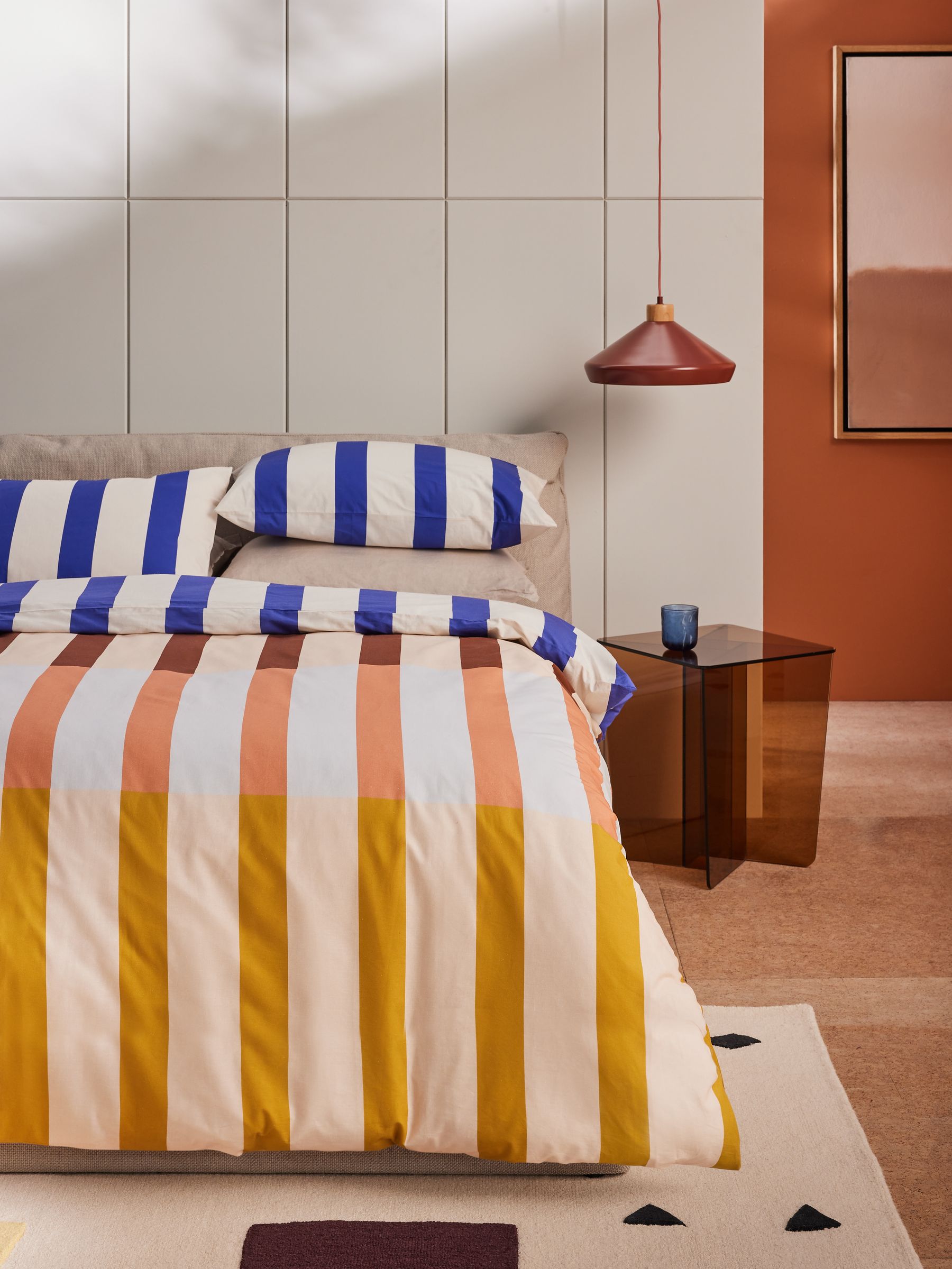 Terri 180 Thread Count Duvet Cover and Pillowcase Set in Multi - Image 1 of 4