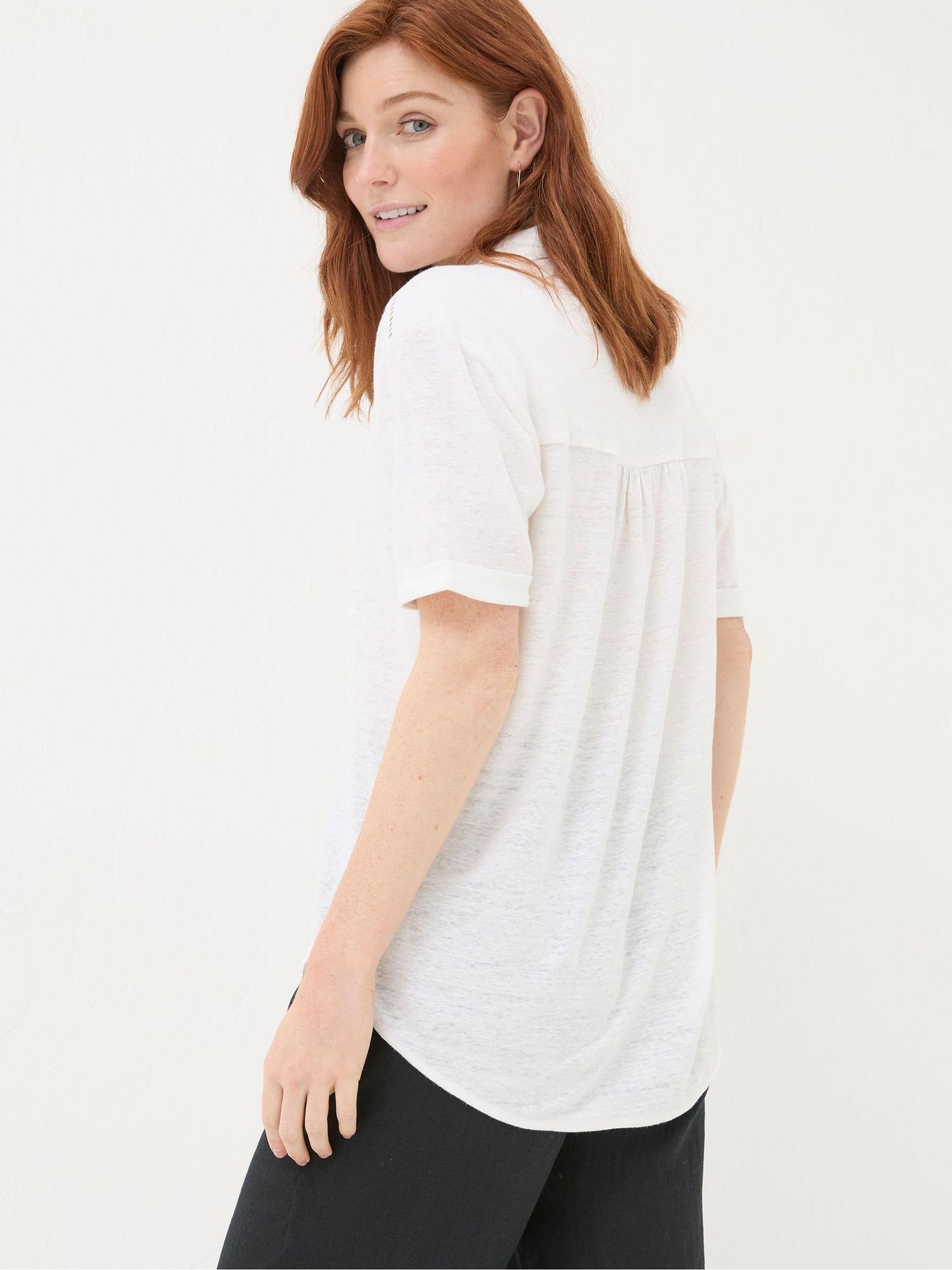 White Linen Shirt - Image 2 of 5