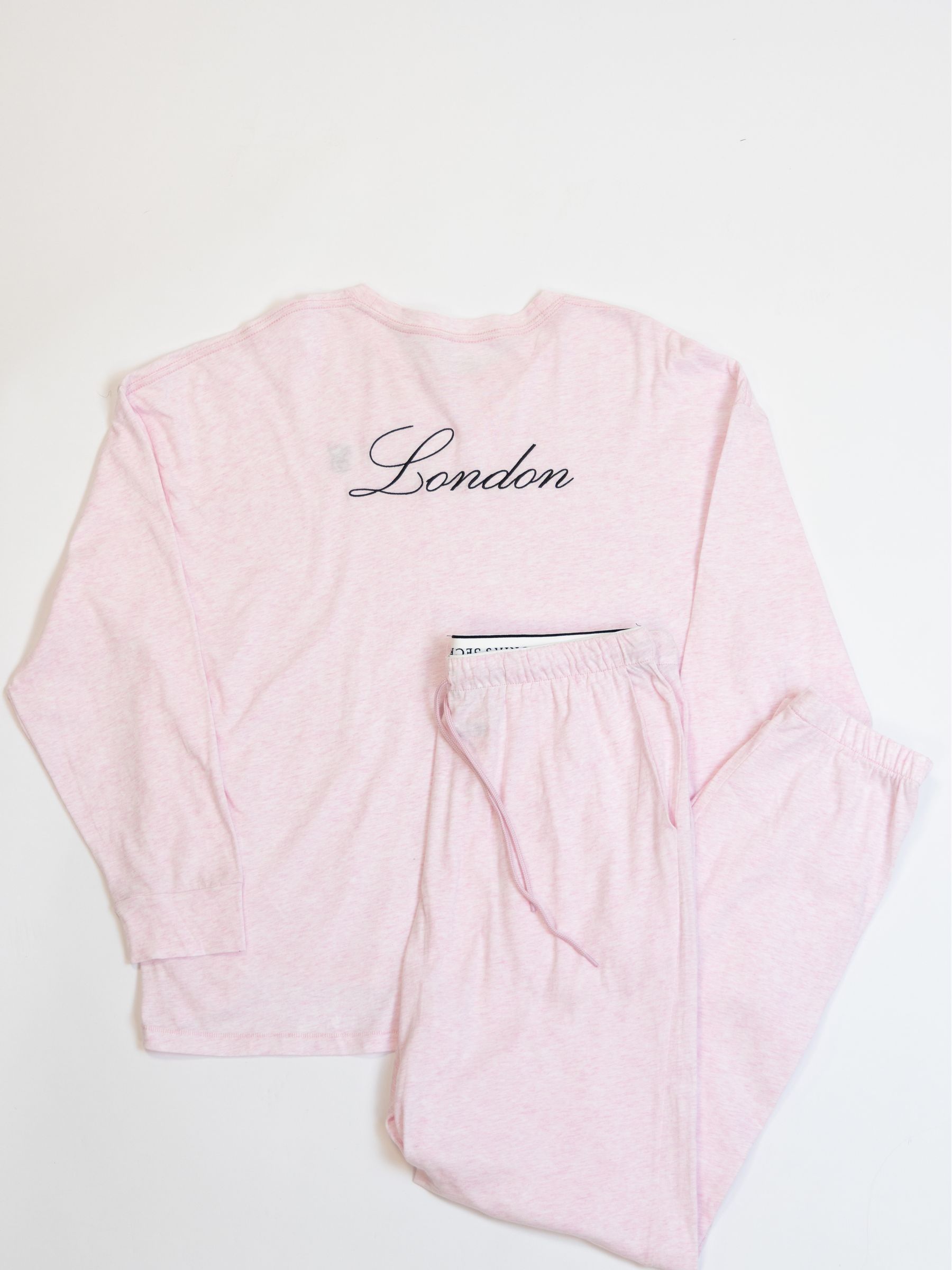 Pink Petal London Cotton Long Pyjama Set - Image 3 of 3