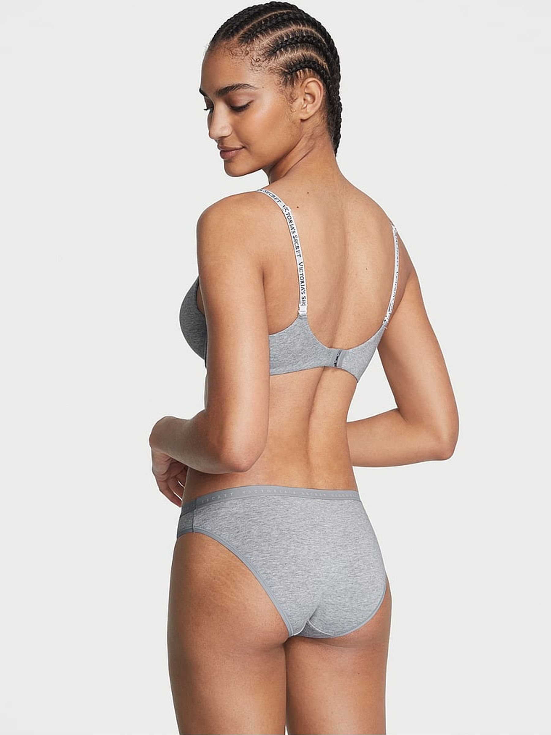 Grey Heather Bikini Knickers - Image 2 of 3