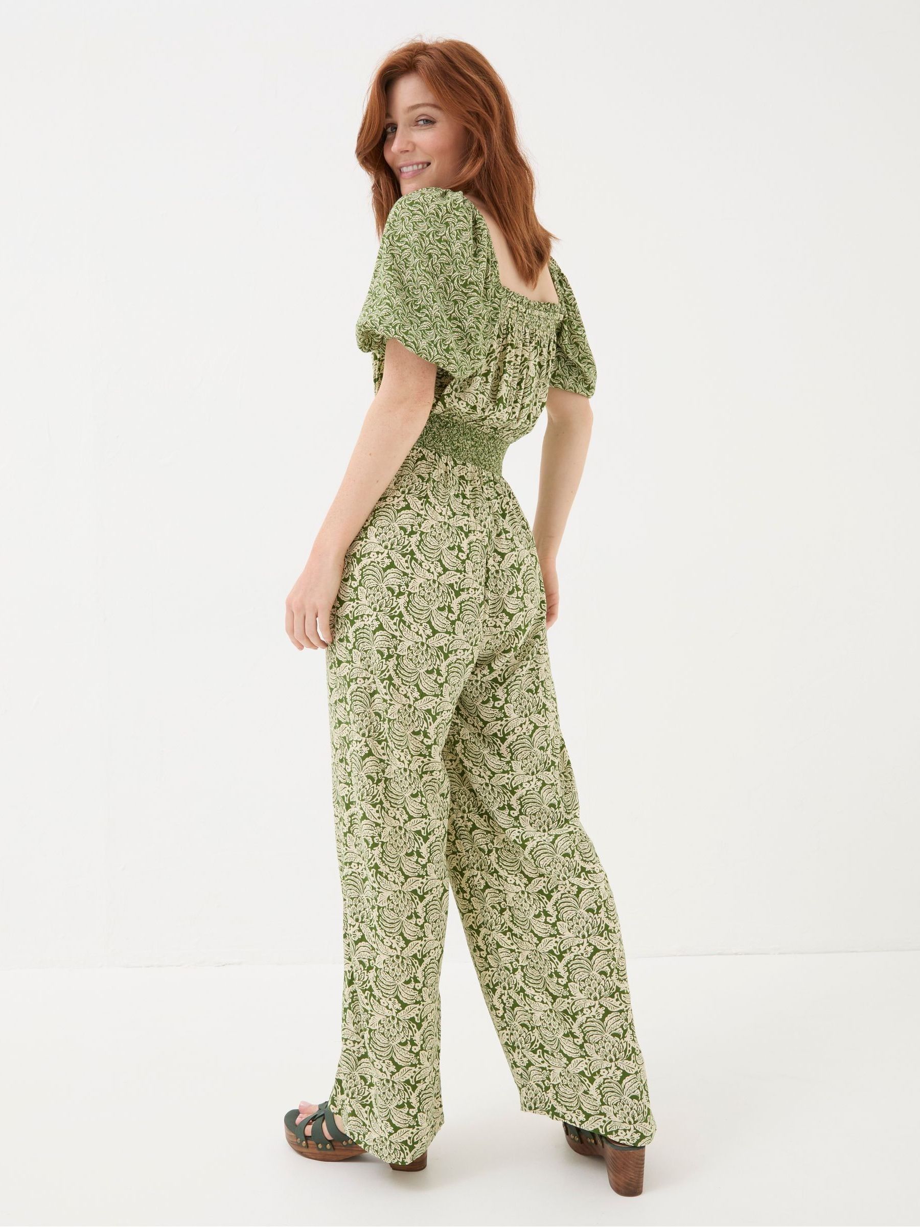 Eva Green Damask Floral Jumpsuit - Image 2 of 6