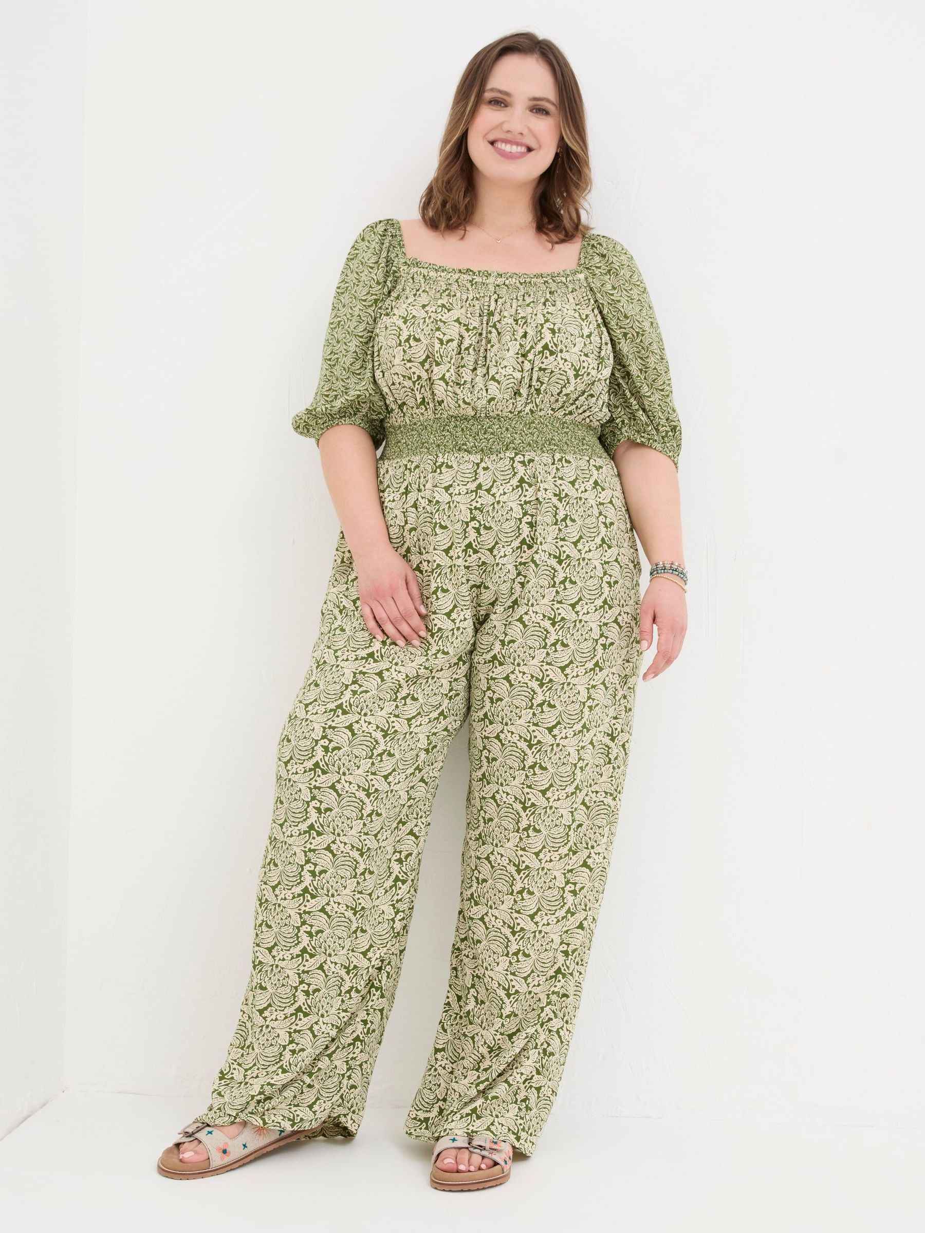 Eva Green Damask Floral Jumpsuit - Image 3 of 6