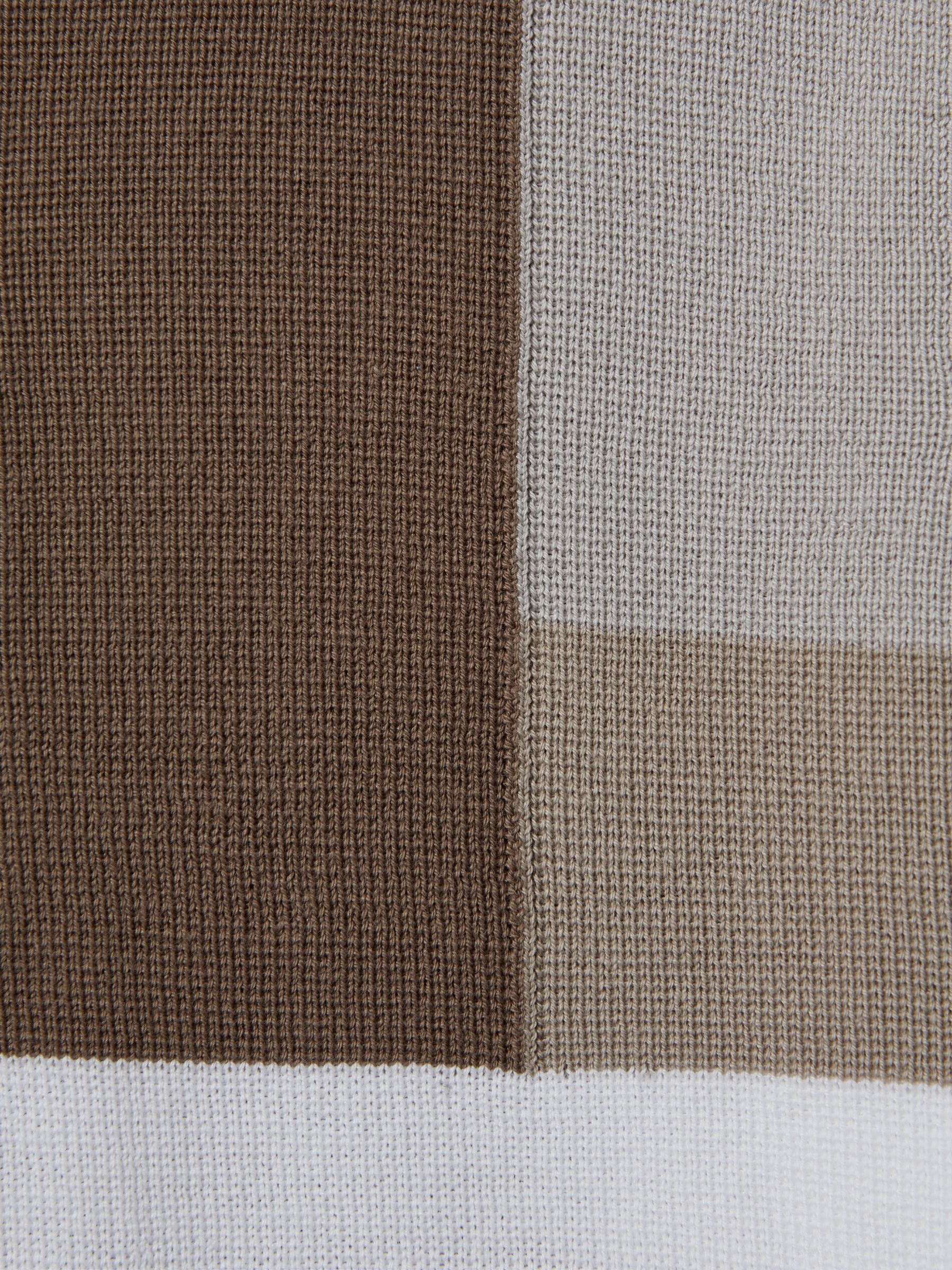 9-13 yrs Colourblock Polo Shirt in Camel Multi - Image 3 of 3