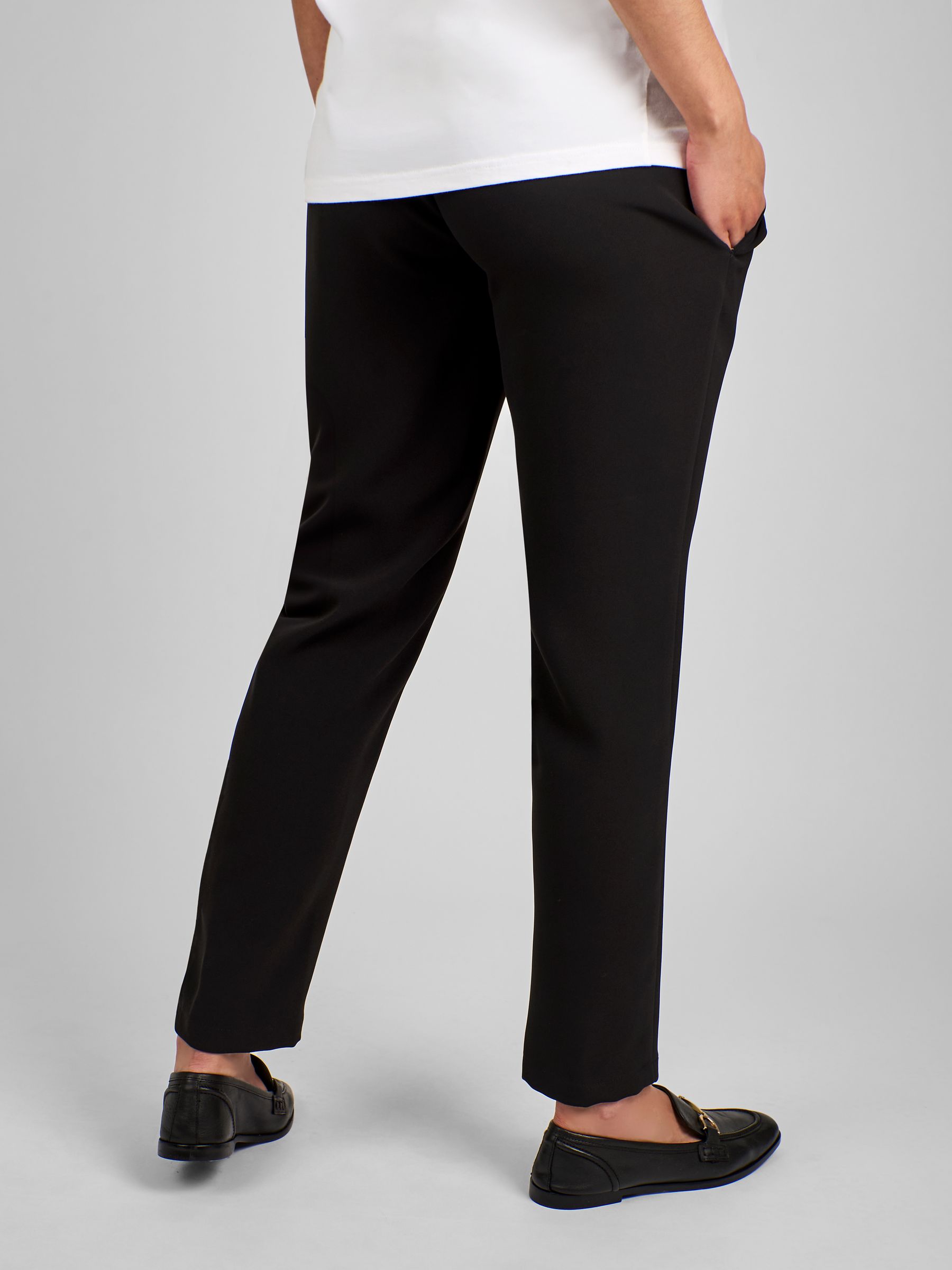 Black Tapered Maternity Trousers - Image 2 of 4