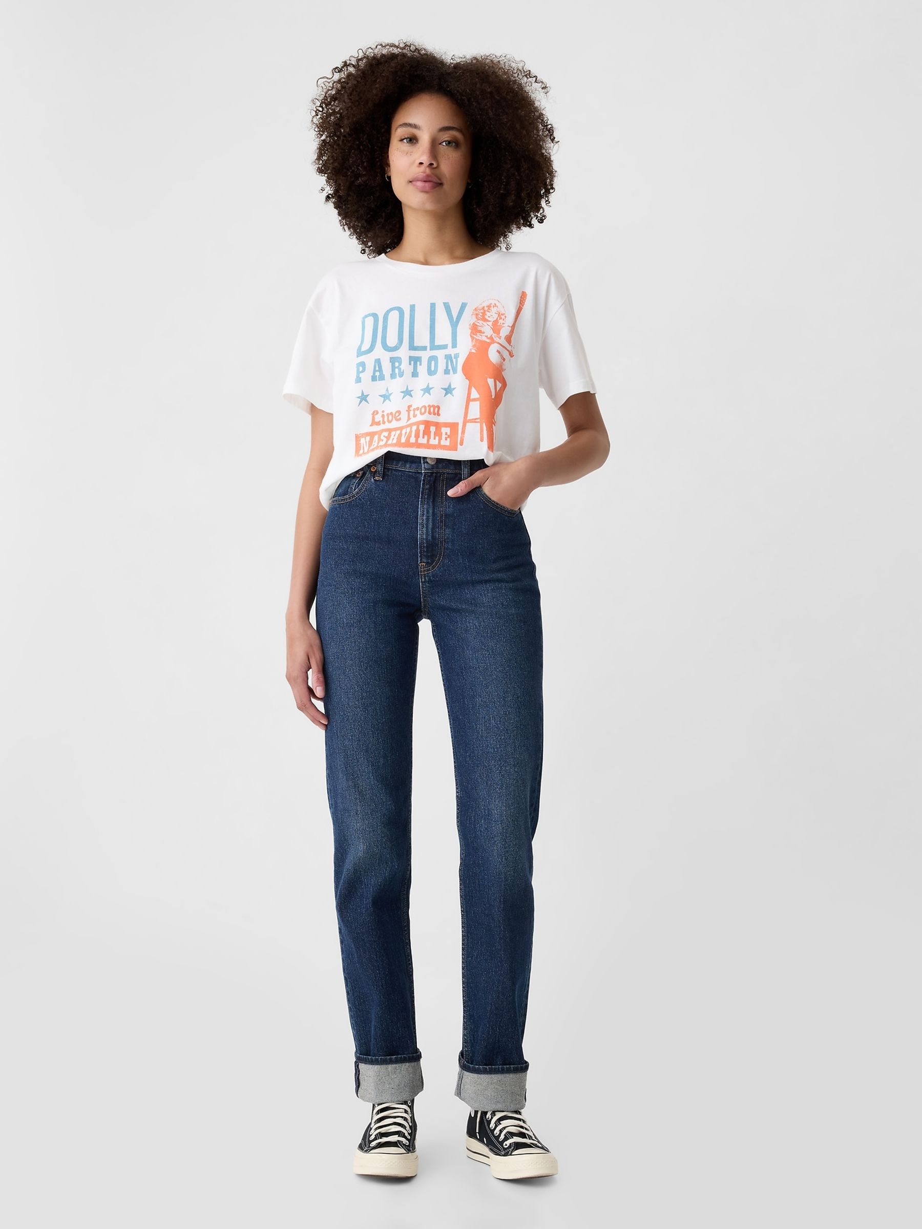 White Dolly Parton Cotton Short Sleeve T-Shirt - Image 3 of 5