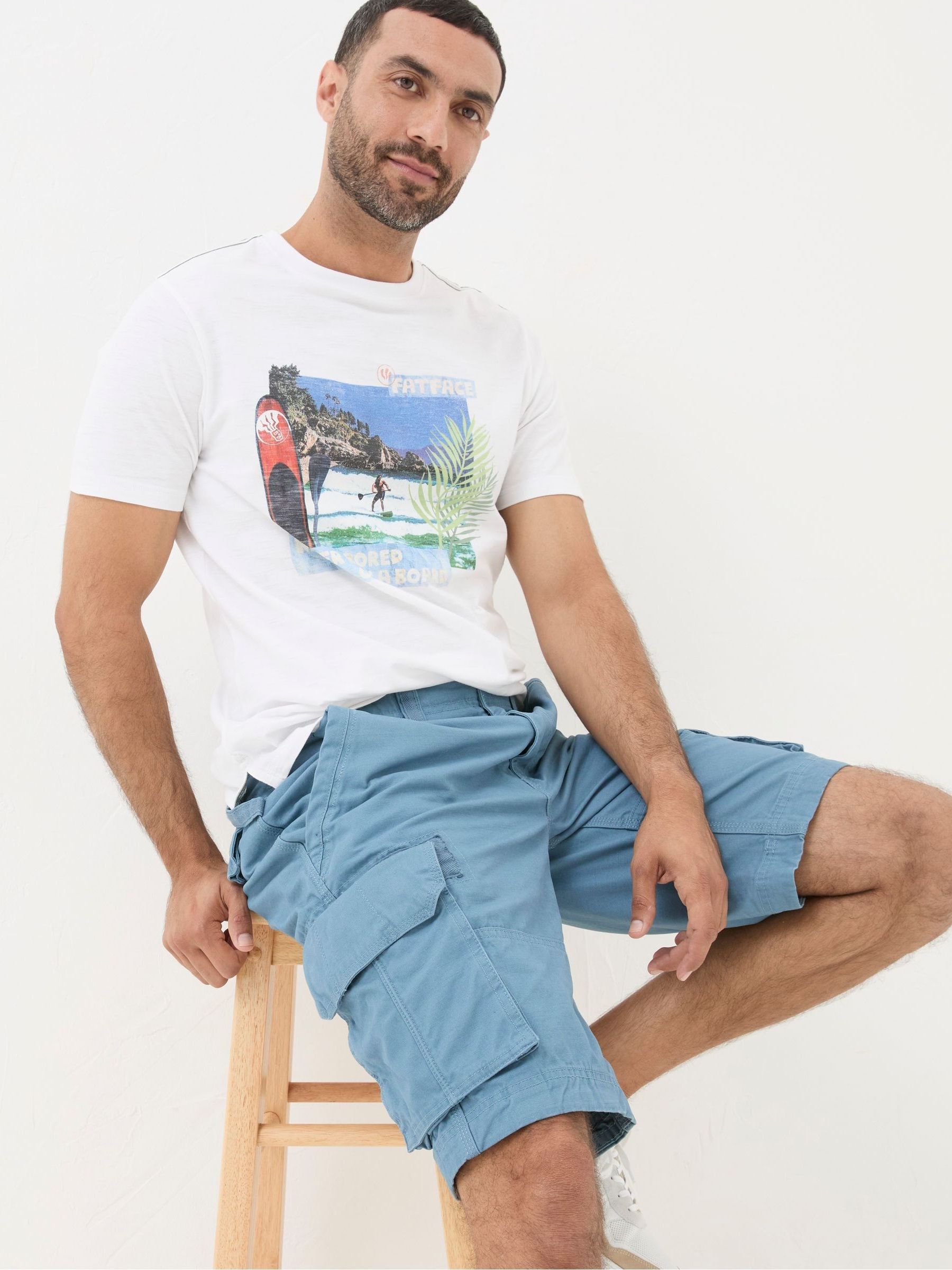 Breakyard Blue Cargo Shorts - Image 3 of 5