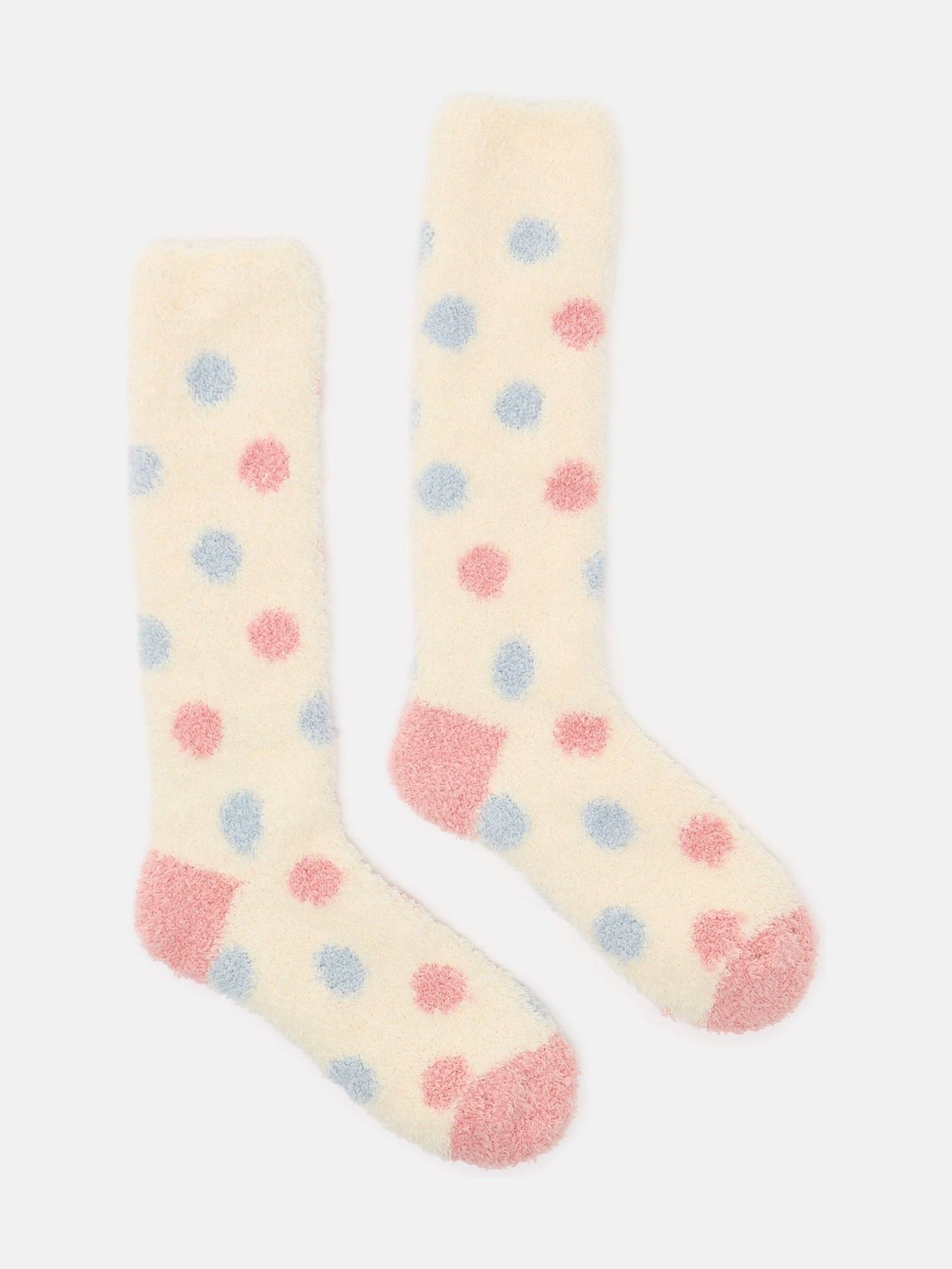 Women's Fluffy Cream Socks (size 4-8) - Image 1 of 3