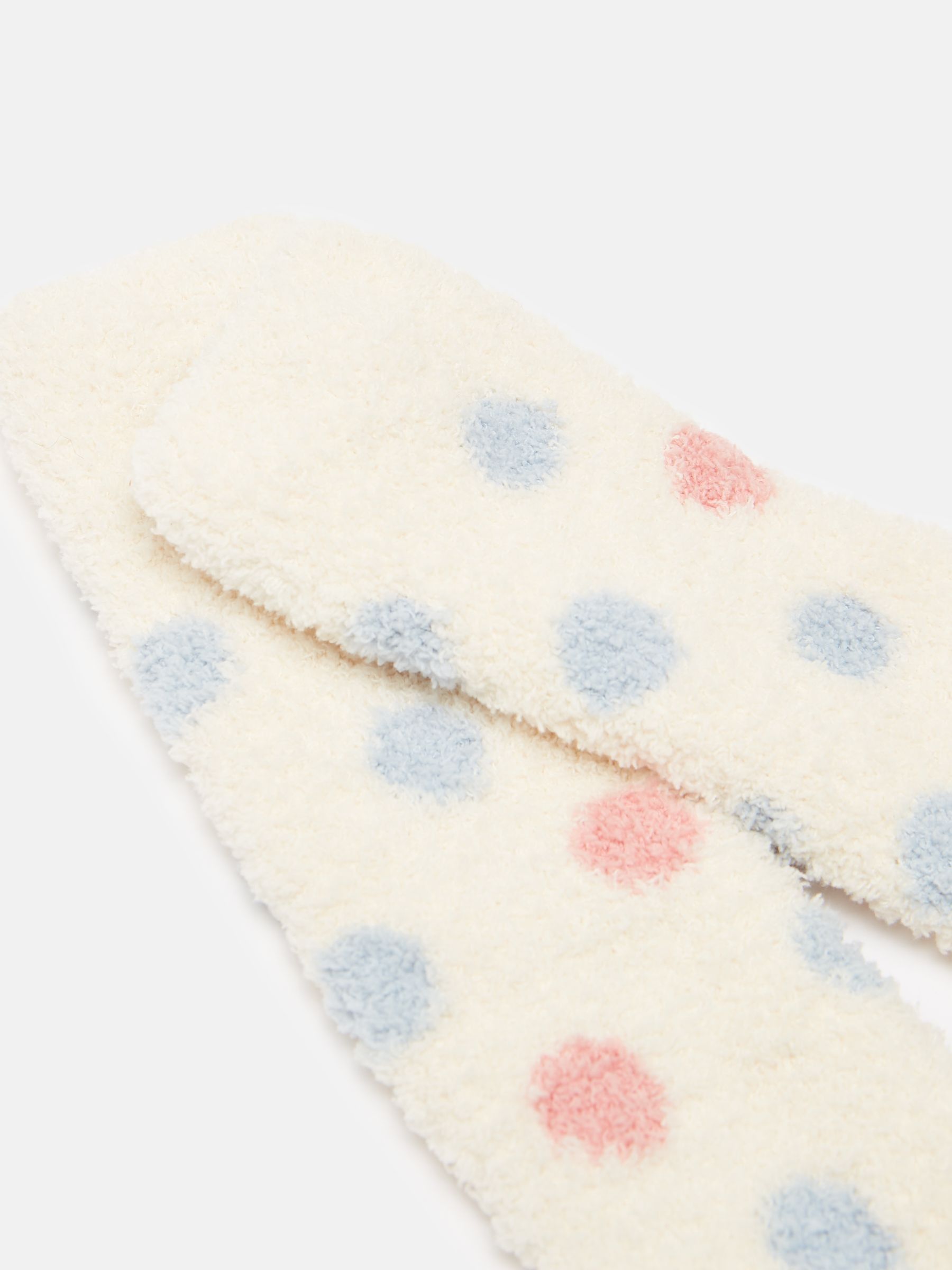 Women's Fluffy Cream Socks (size 4-8) - Image 2 of 3