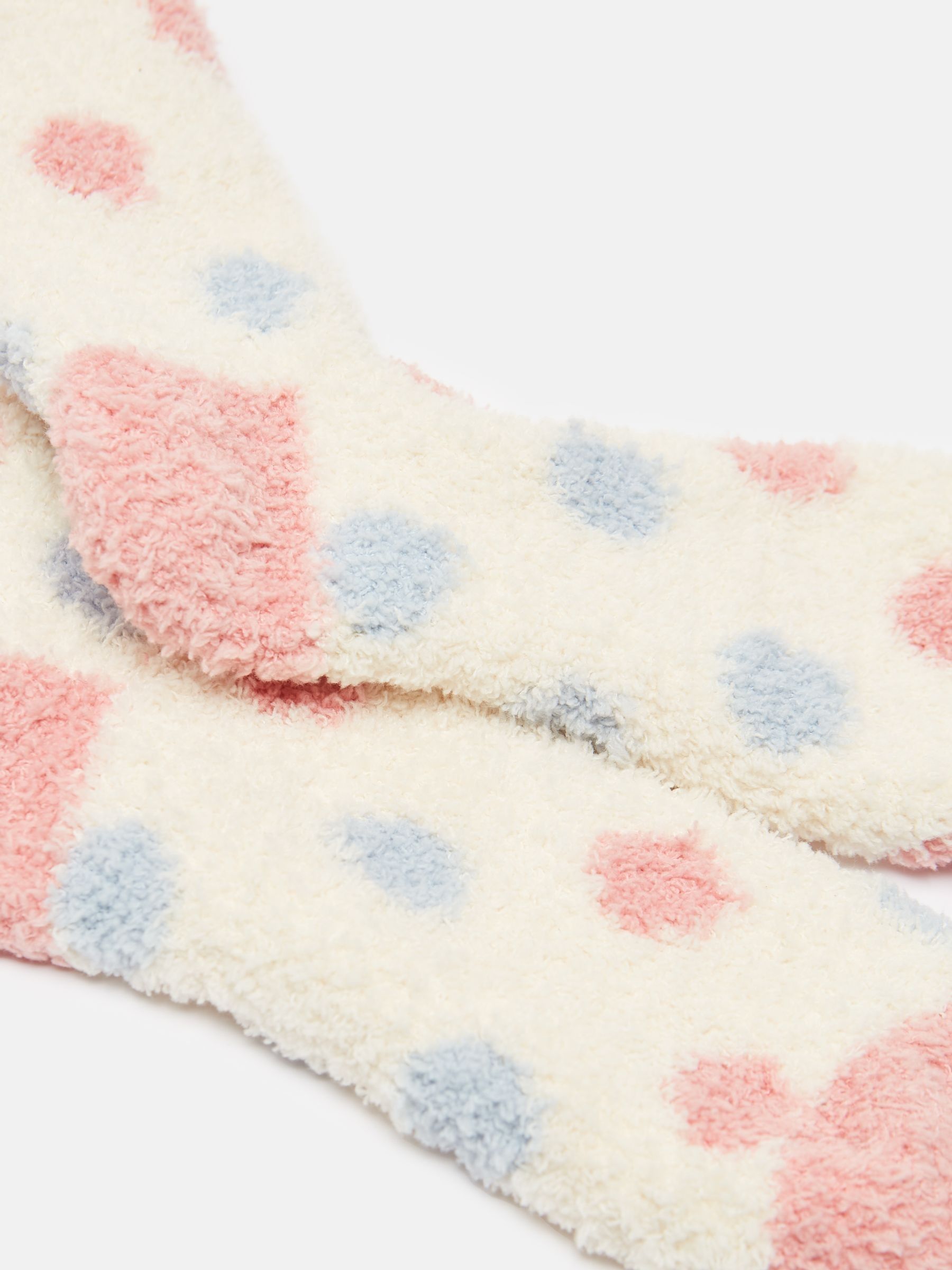Women's Fluffy Cream Socks (size 4-8) - Image 3 of 3