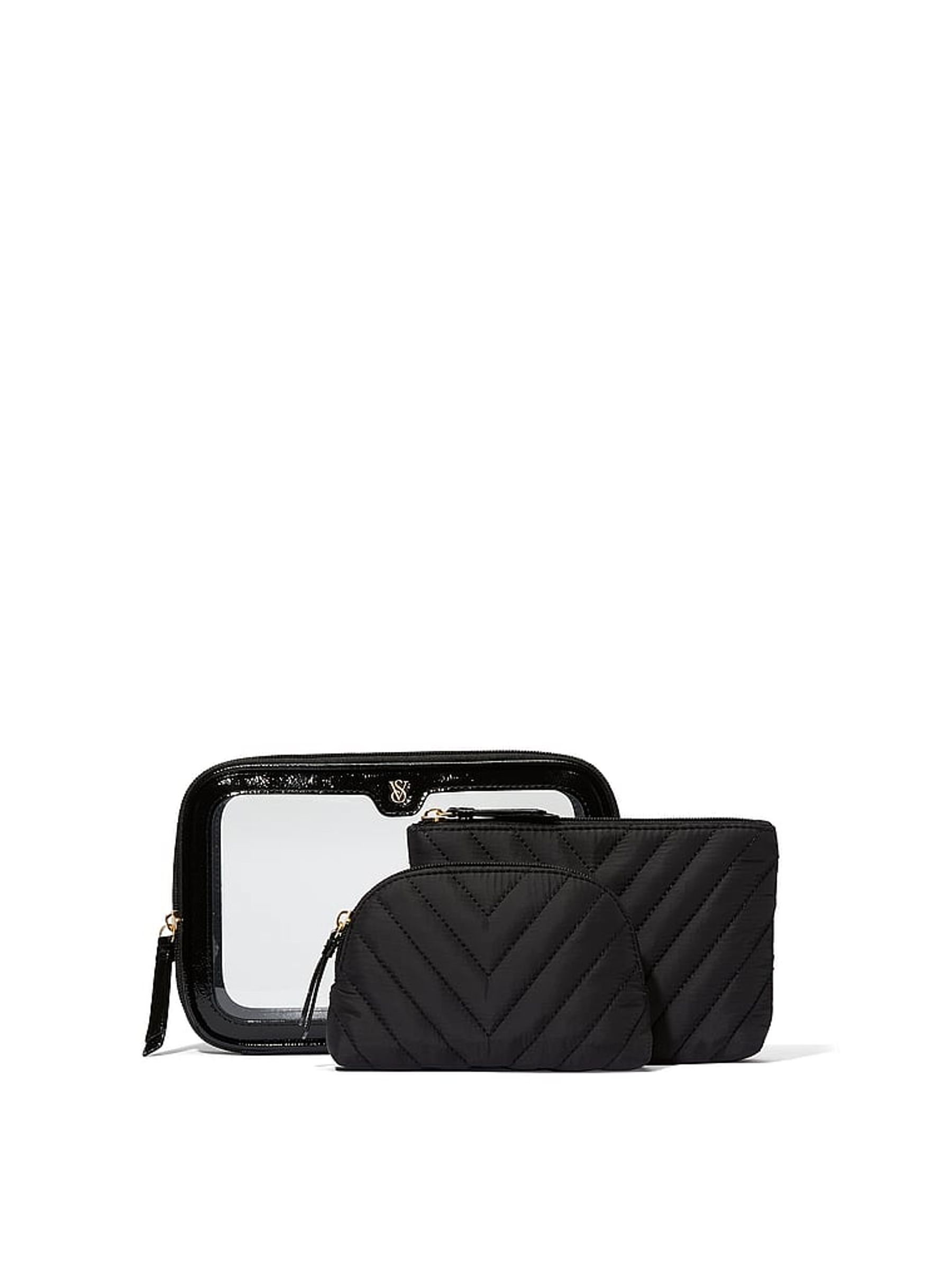Black Travel Trio Makeup Bag - Image 1 of 3
