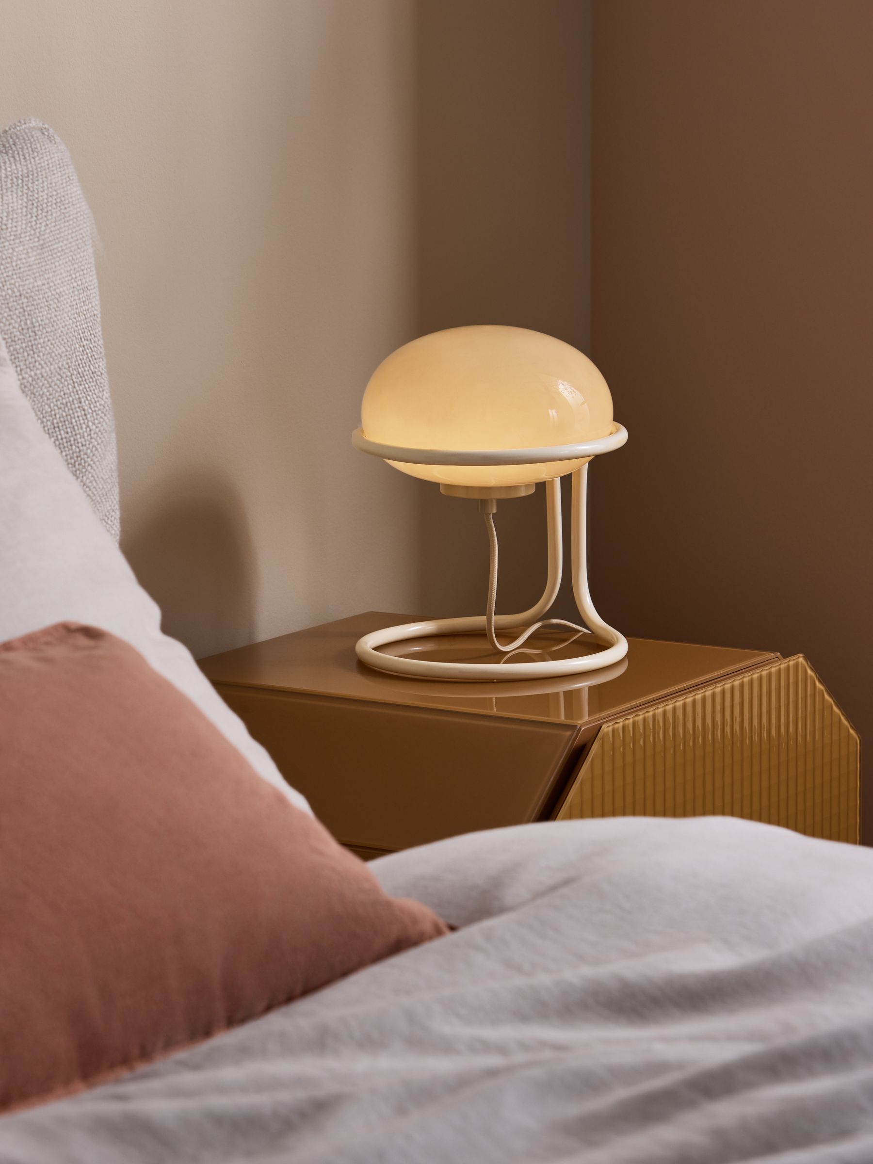 Piper Table Lamp in Cream - Image 1 of 5