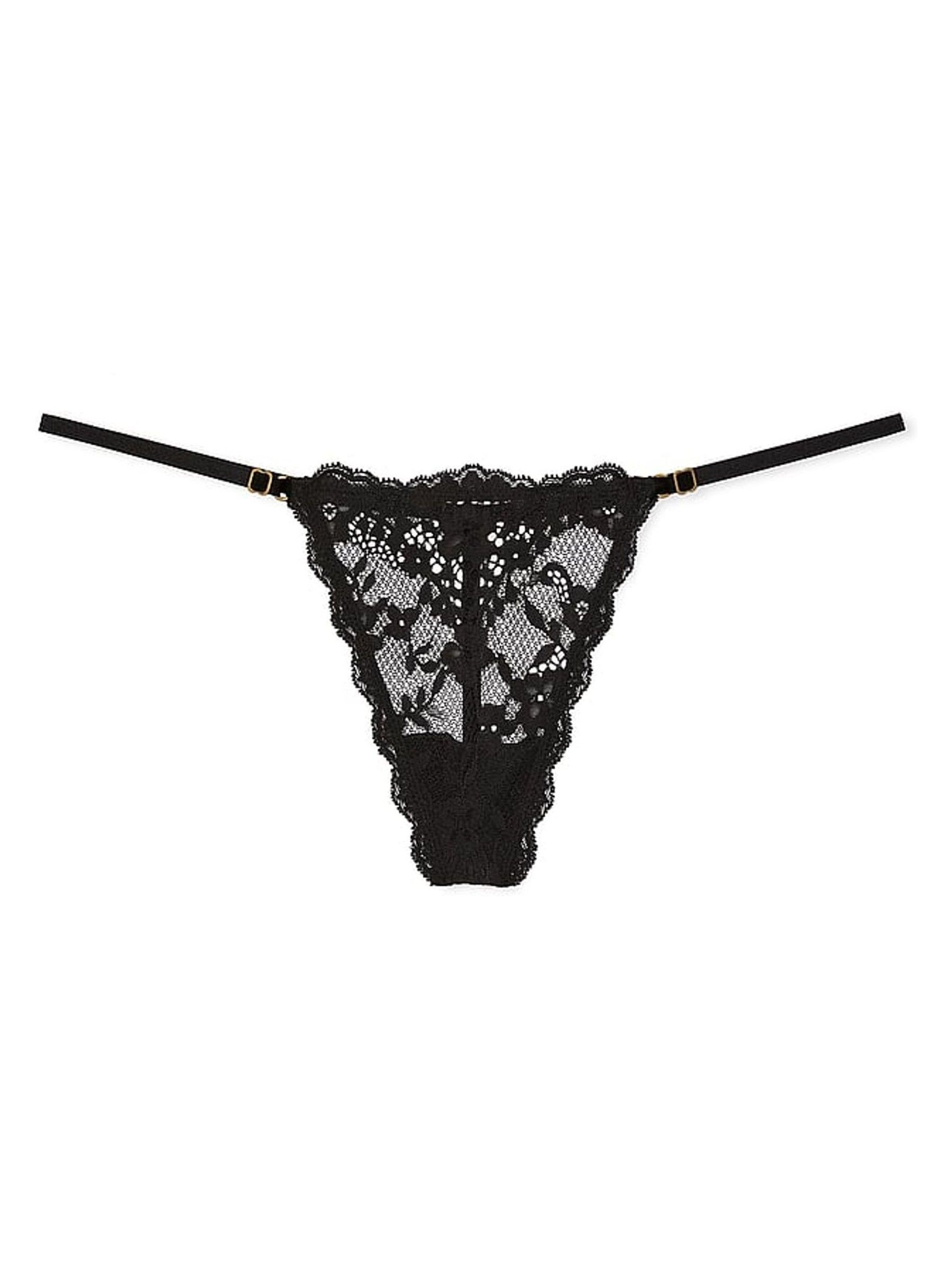 Black G String Lace Knickers - Image 3 of 3