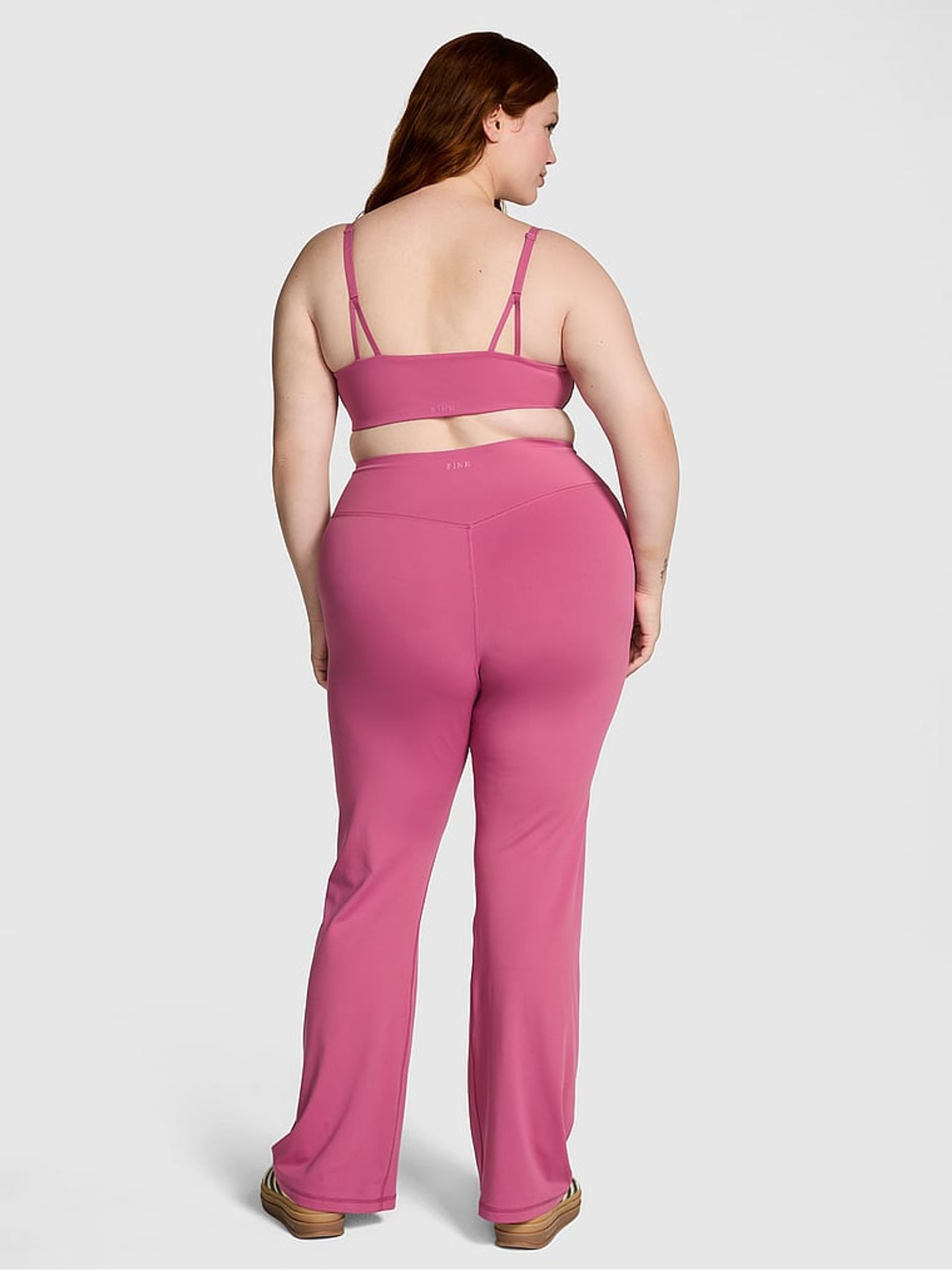 Pink Violet Relay Compression Flared Leggings - Image 2 of 3