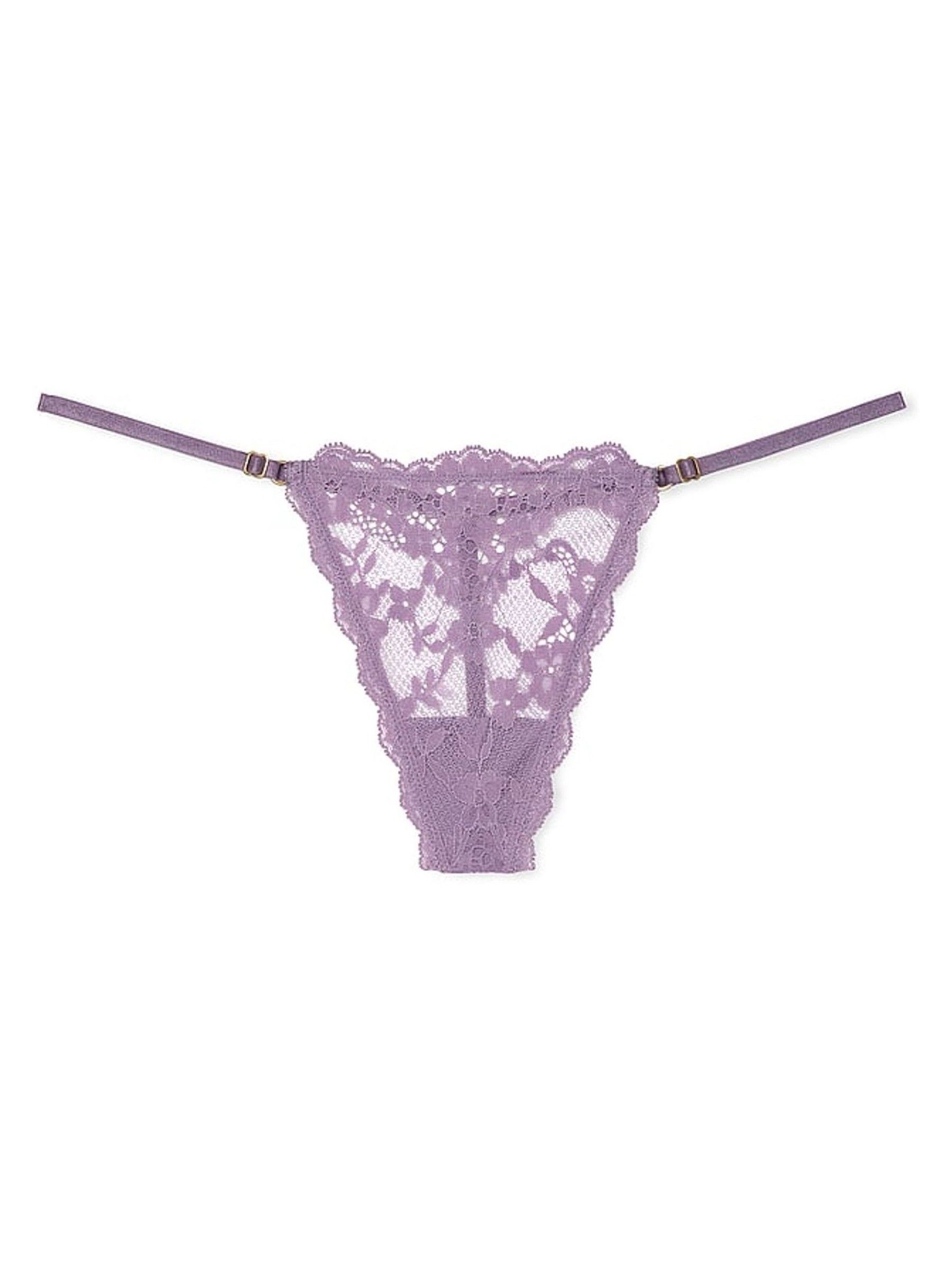 Frozen Plum Purple Lace G String Knickers - Image 3 of 3