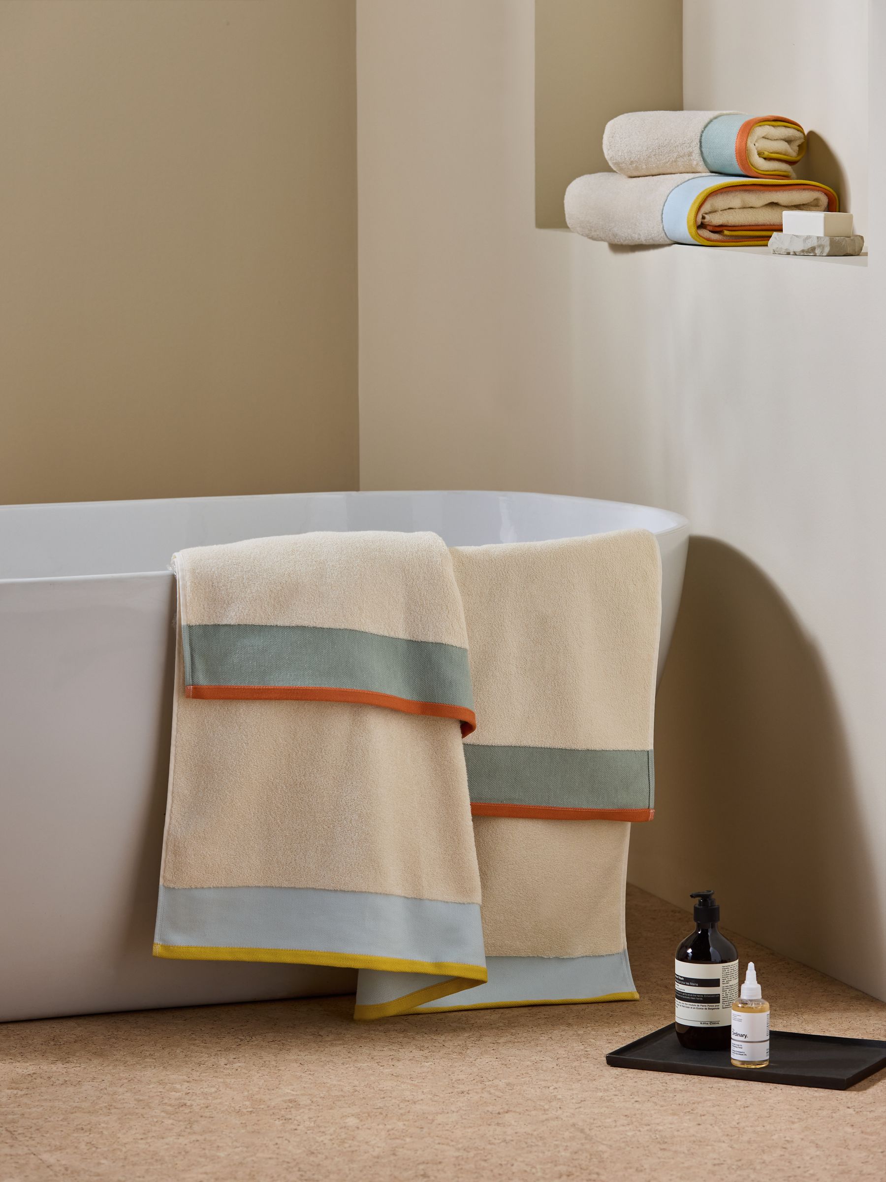 Dax Border 100% Cotton Towel in Brights - Image 3 of 3