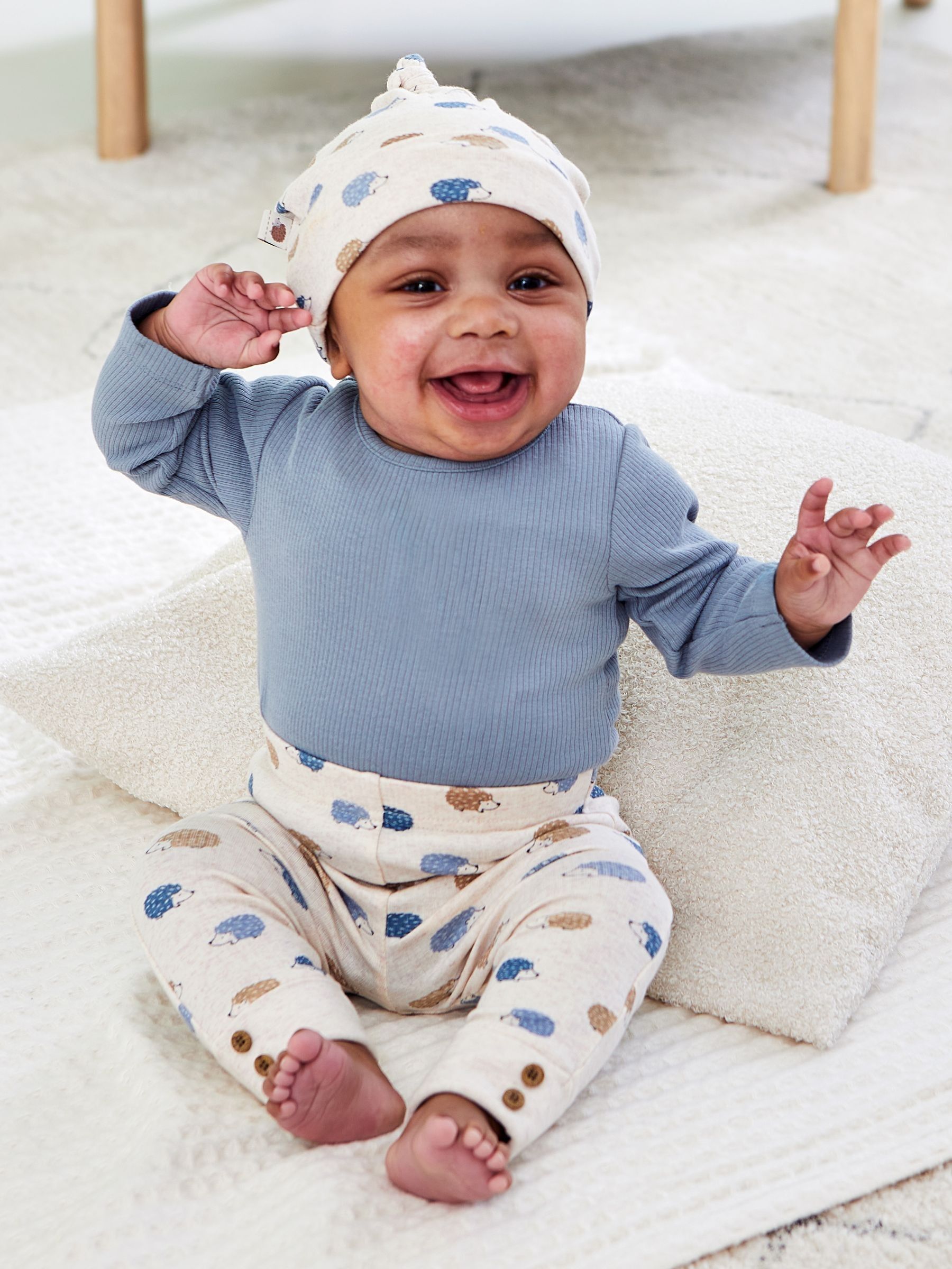 Blue Baby 3 Piece Hedgehog Set - Image 4 of 11