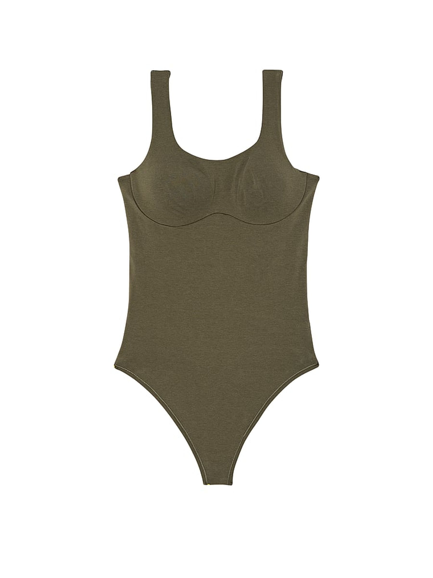Olive Green Cotton Bodysuit - Image 3 of 3