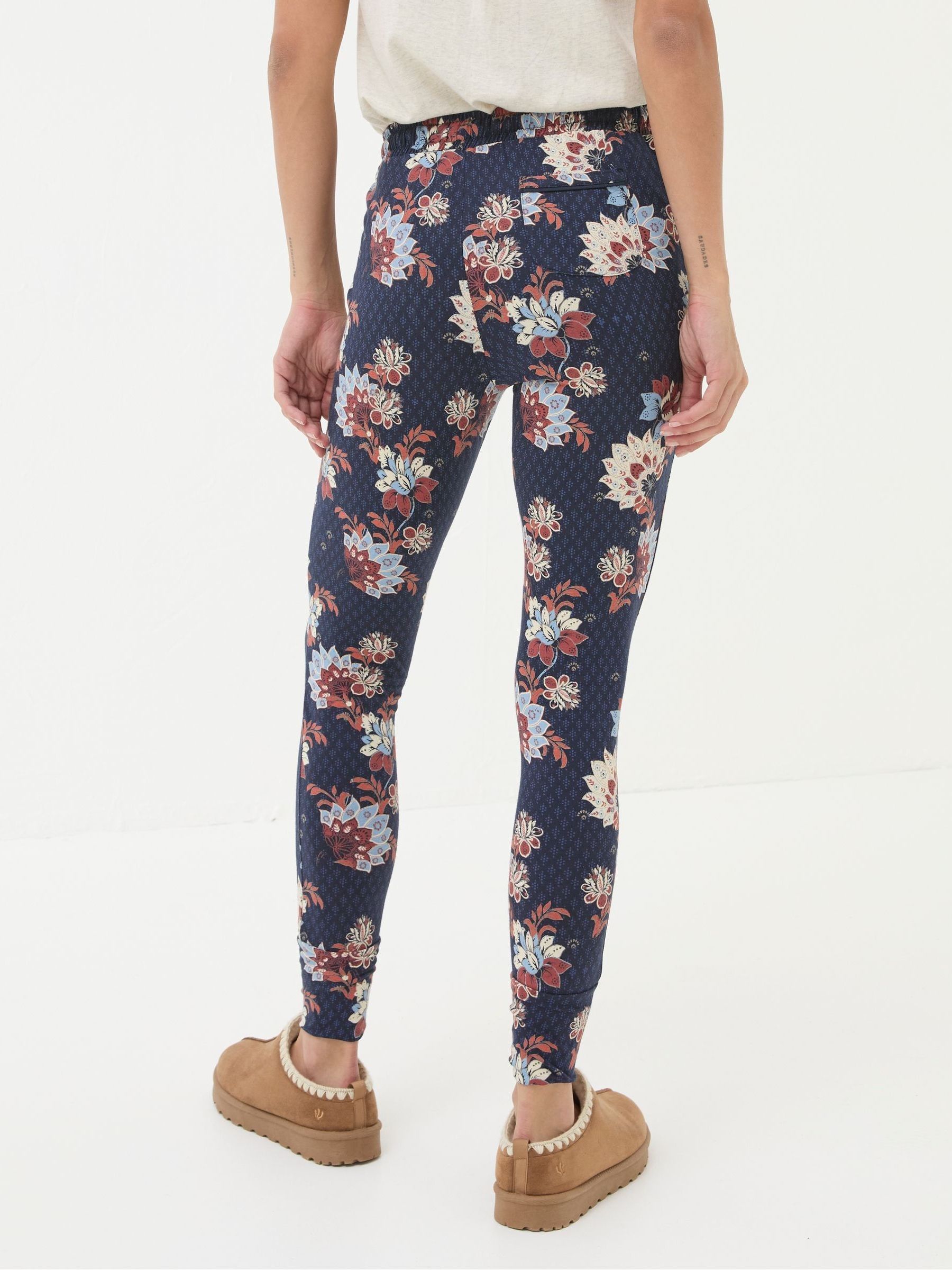 Ellie Navy Patchwork Pyjama Bottoms - Image 2 of 6