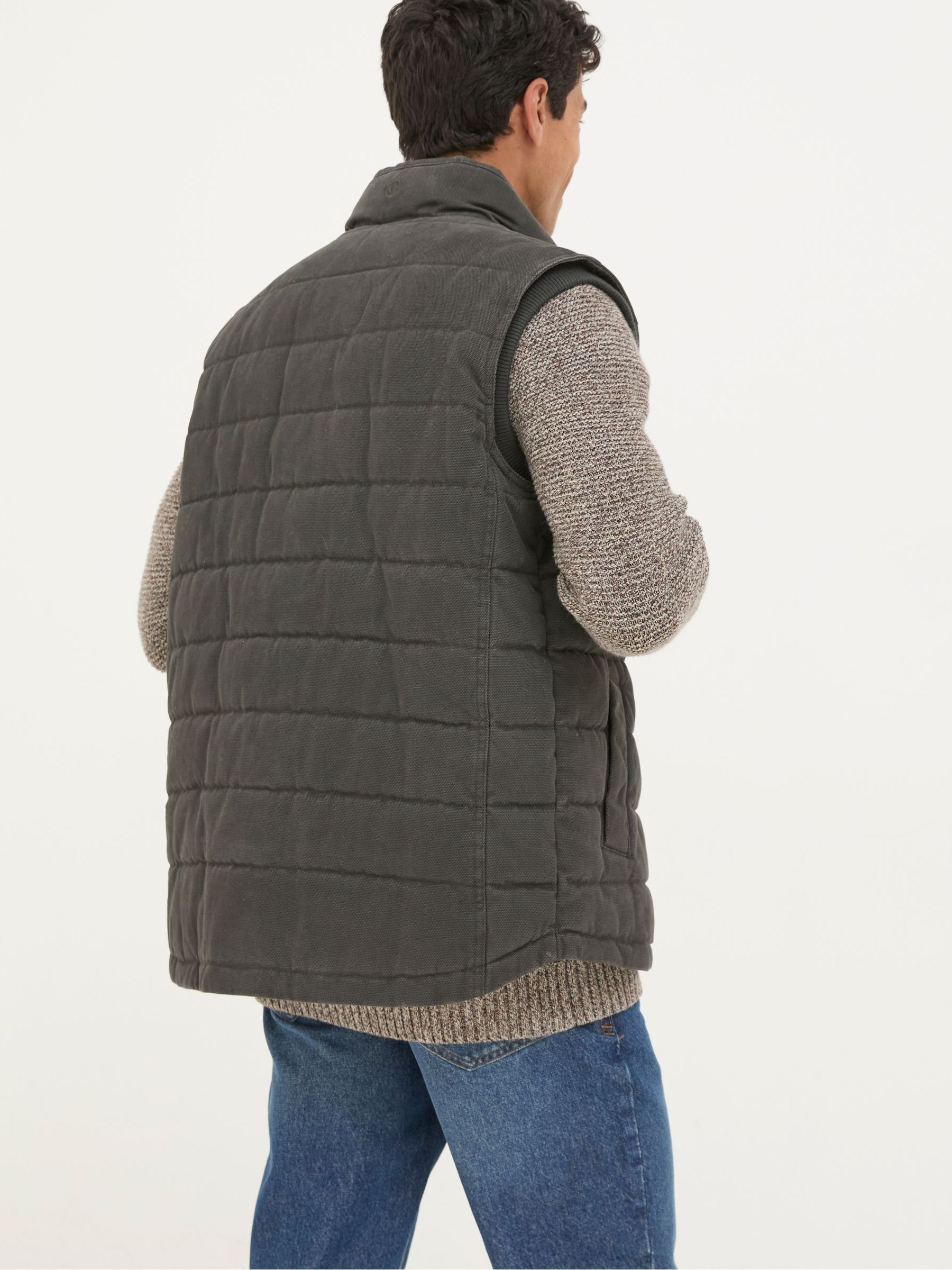 Wardley Brown Canvas Gilet - Image 2 of 6