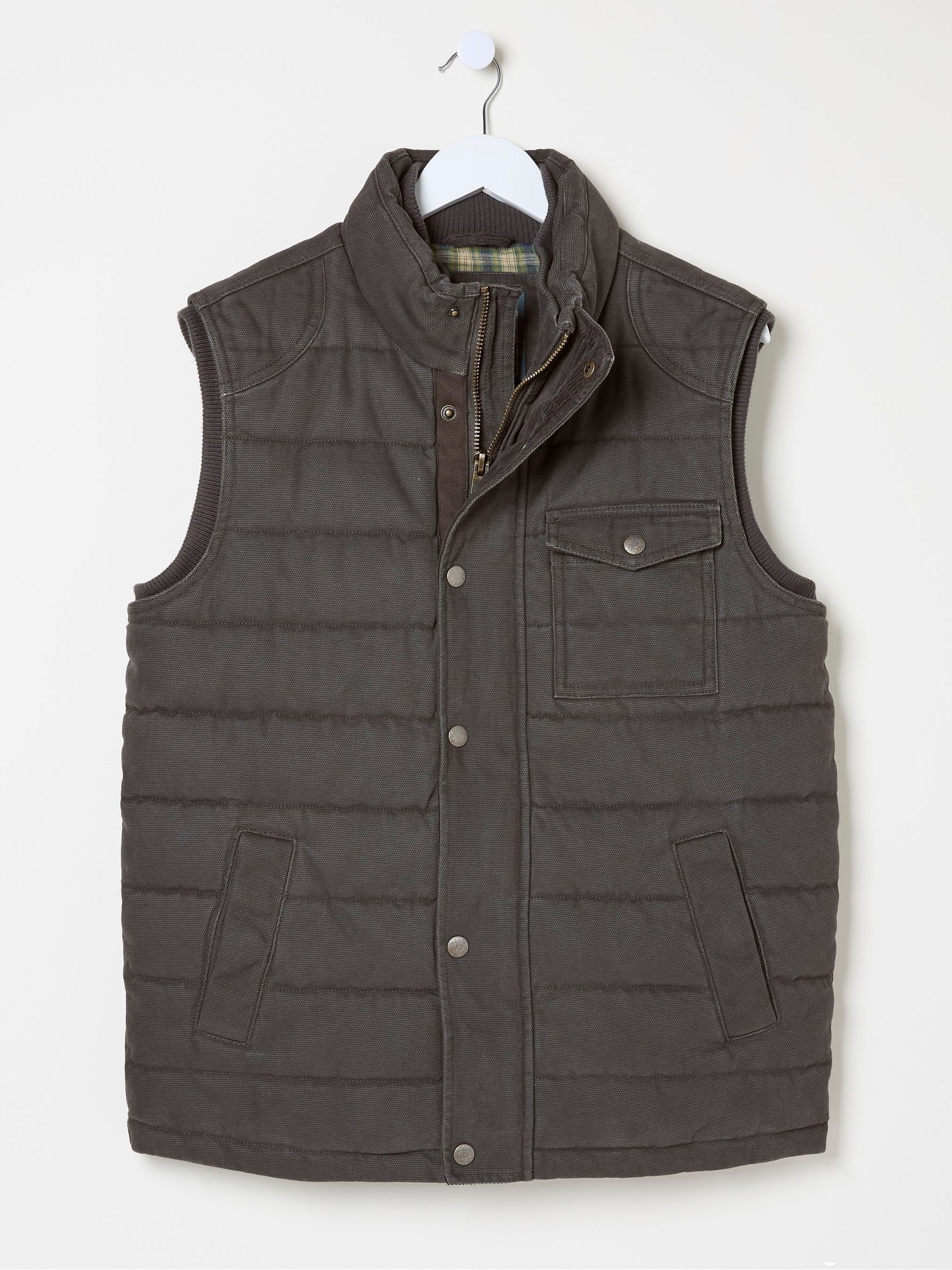 Wardley Brown Canvas Gilet - Image 6 of 6