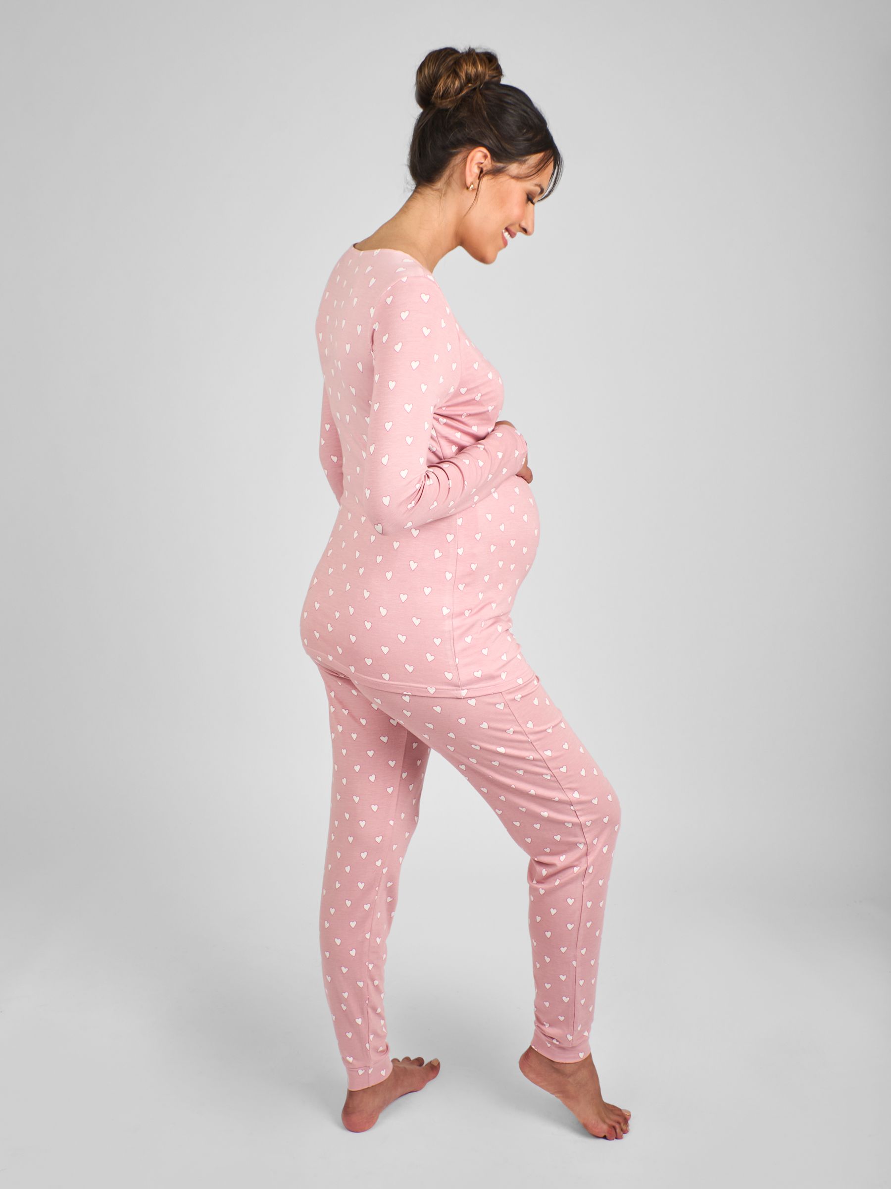 Pink Maternity and Nursing Pyjamas Set - Image 2 of 5