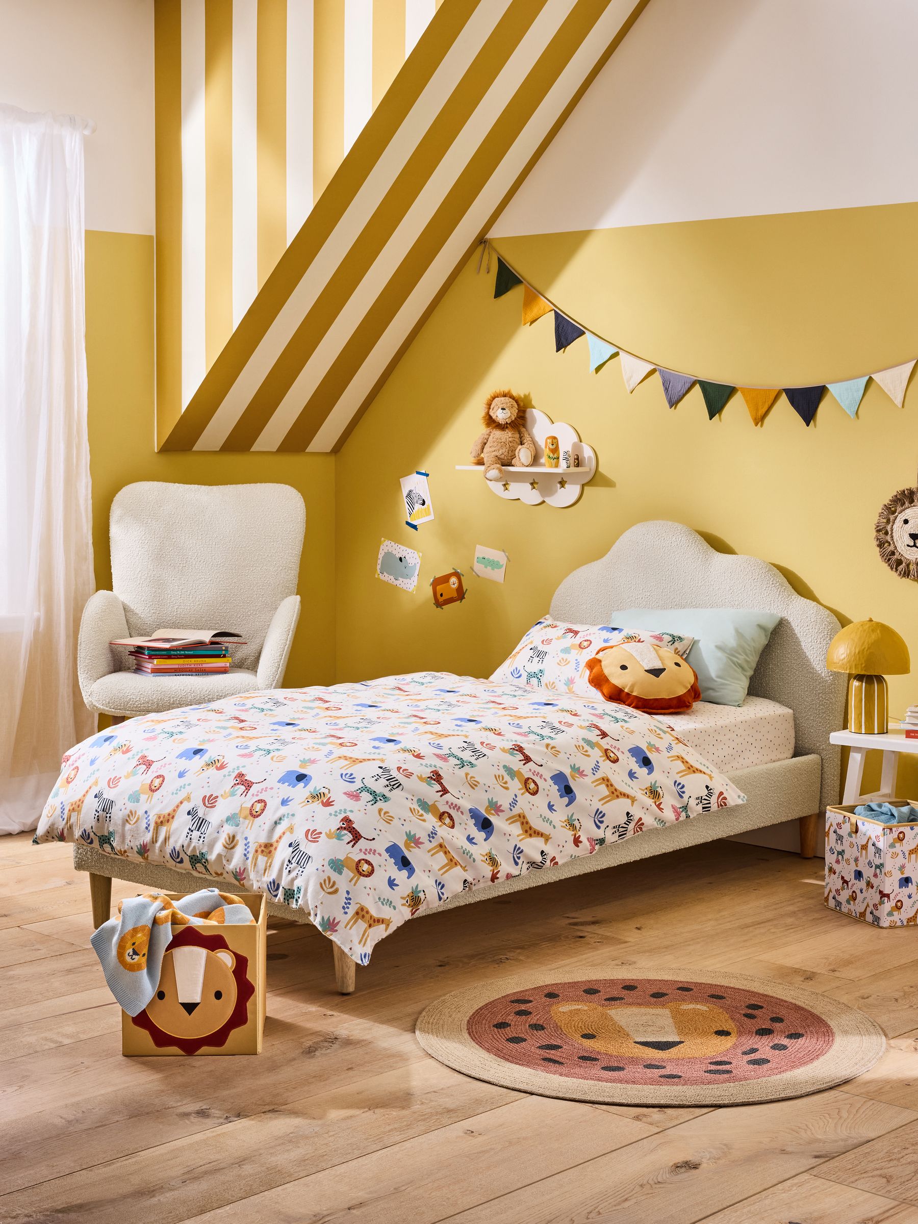 Natural Upholstered Cloud Bed - Image 1 of 4