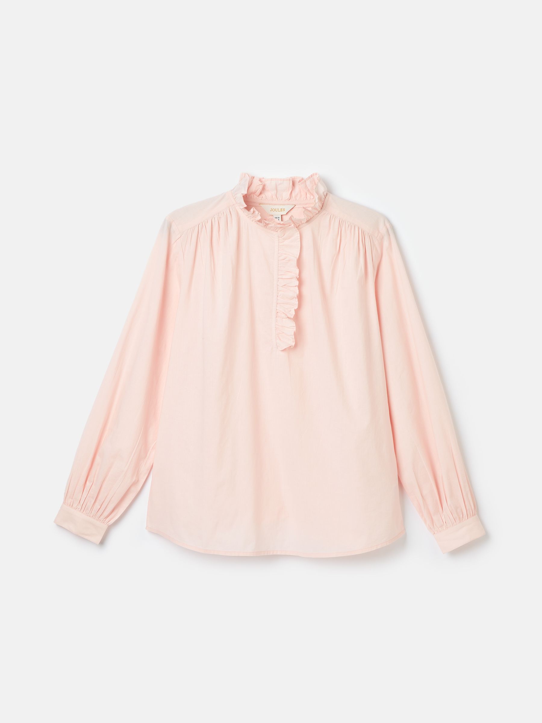 Melanie Pink Cotton Ruffle Blouse - Image 6 of 6