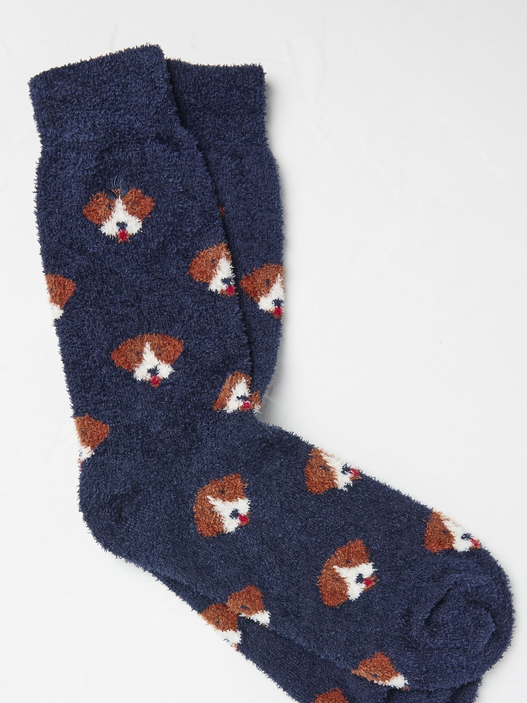 Blue Navy Dog Cosy Socks - Image 1 of 3