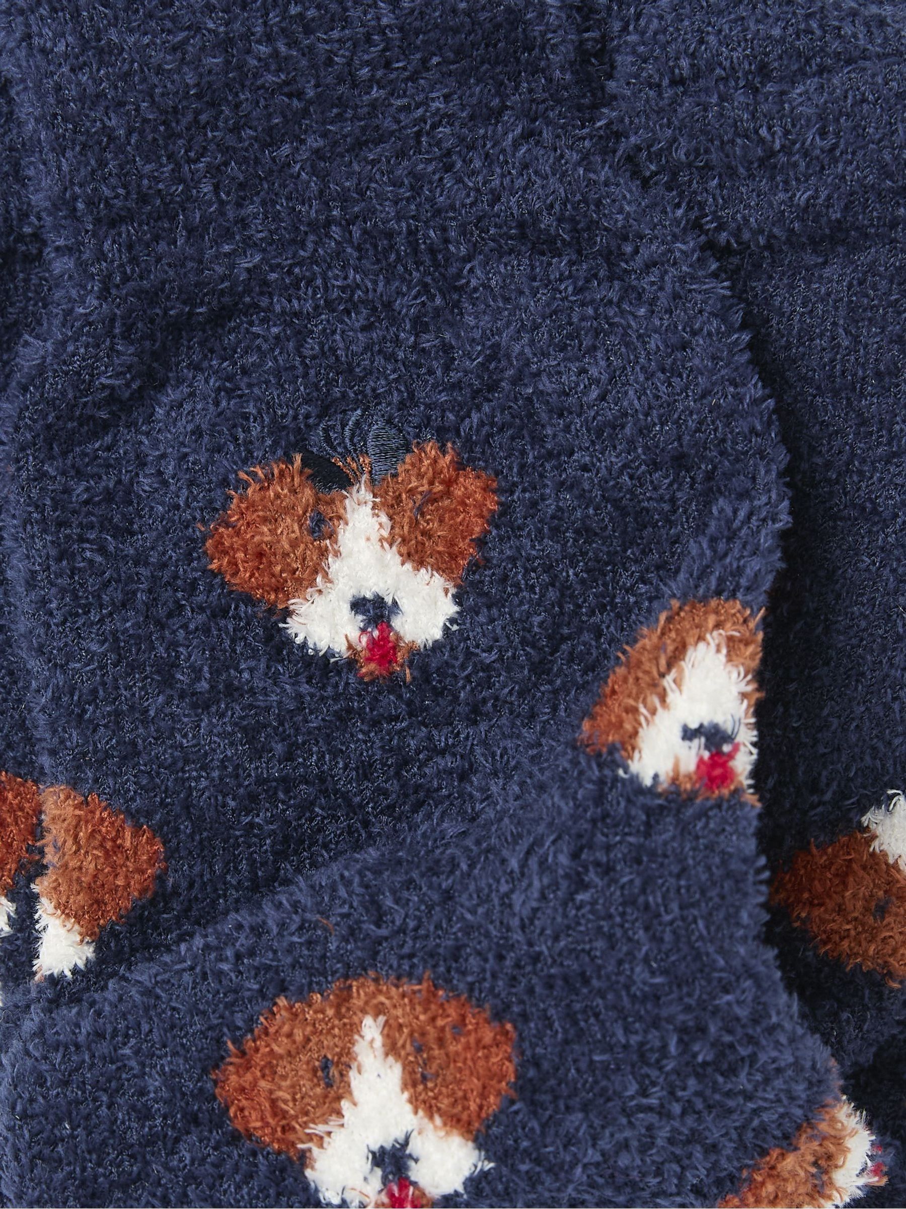 Blue Navy Dog Cosy Socks - Image 3 of 3