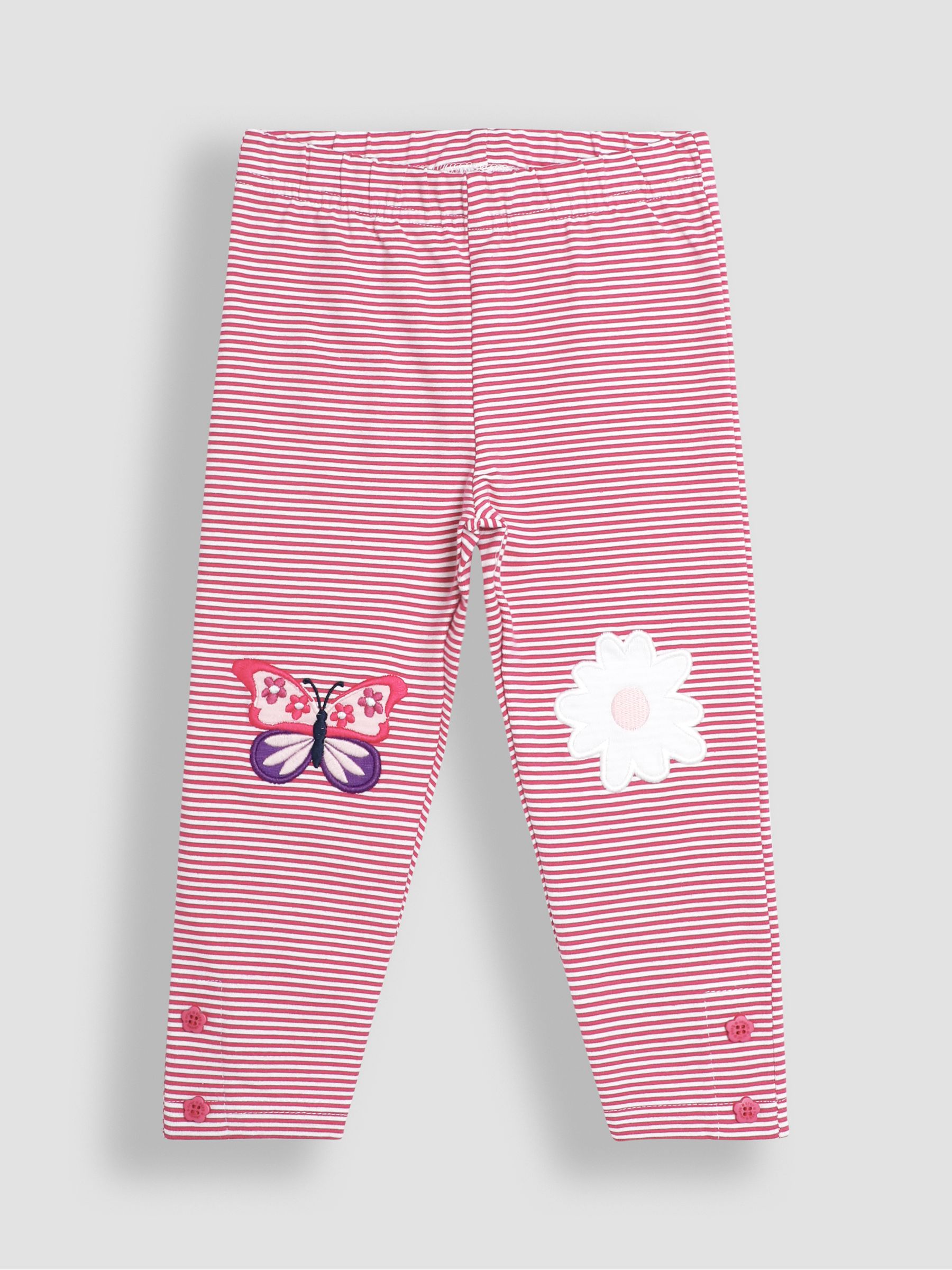 Orchid Butterfly Appliqué Leggings 2 Pack - Image 2 of 7