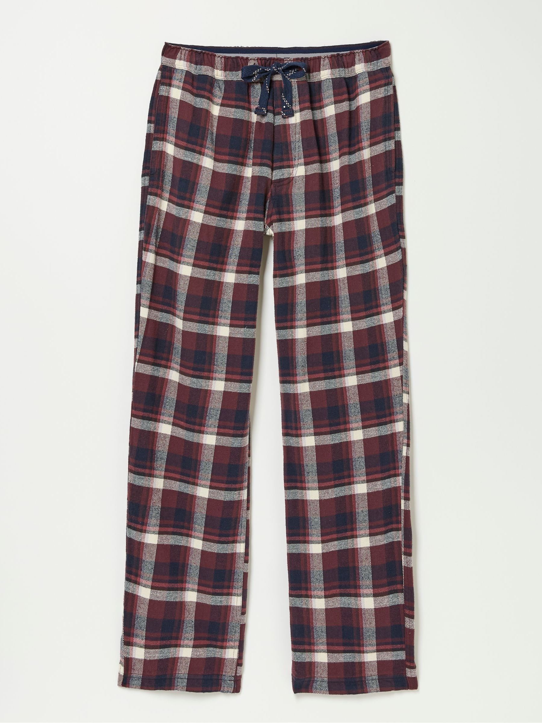 Ferring Plum Purple Check Pyjama Bottoms - Image 7 of 7