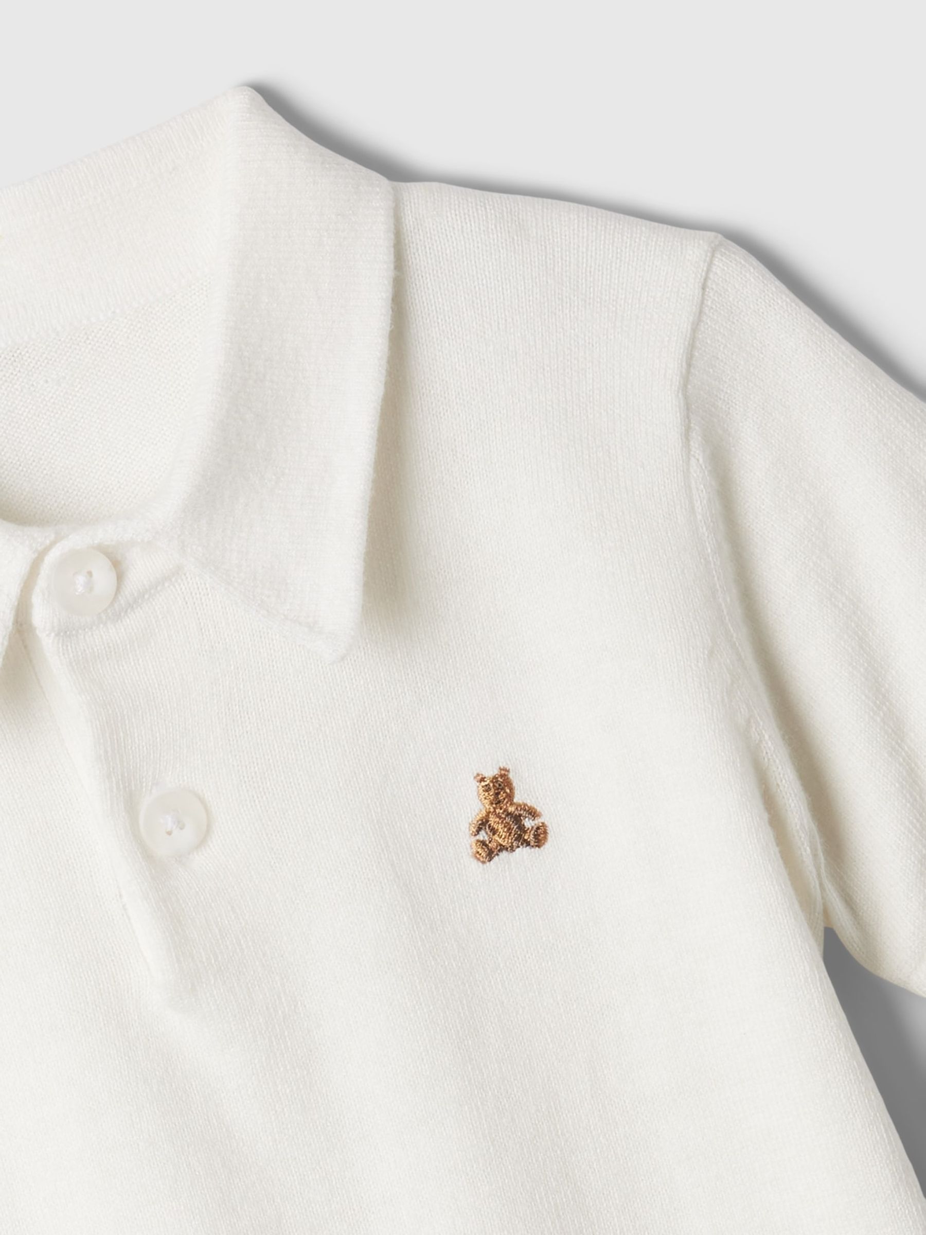 White Polo Jumper Outfit Set (12mths-5yrs) - Image 3 of 3