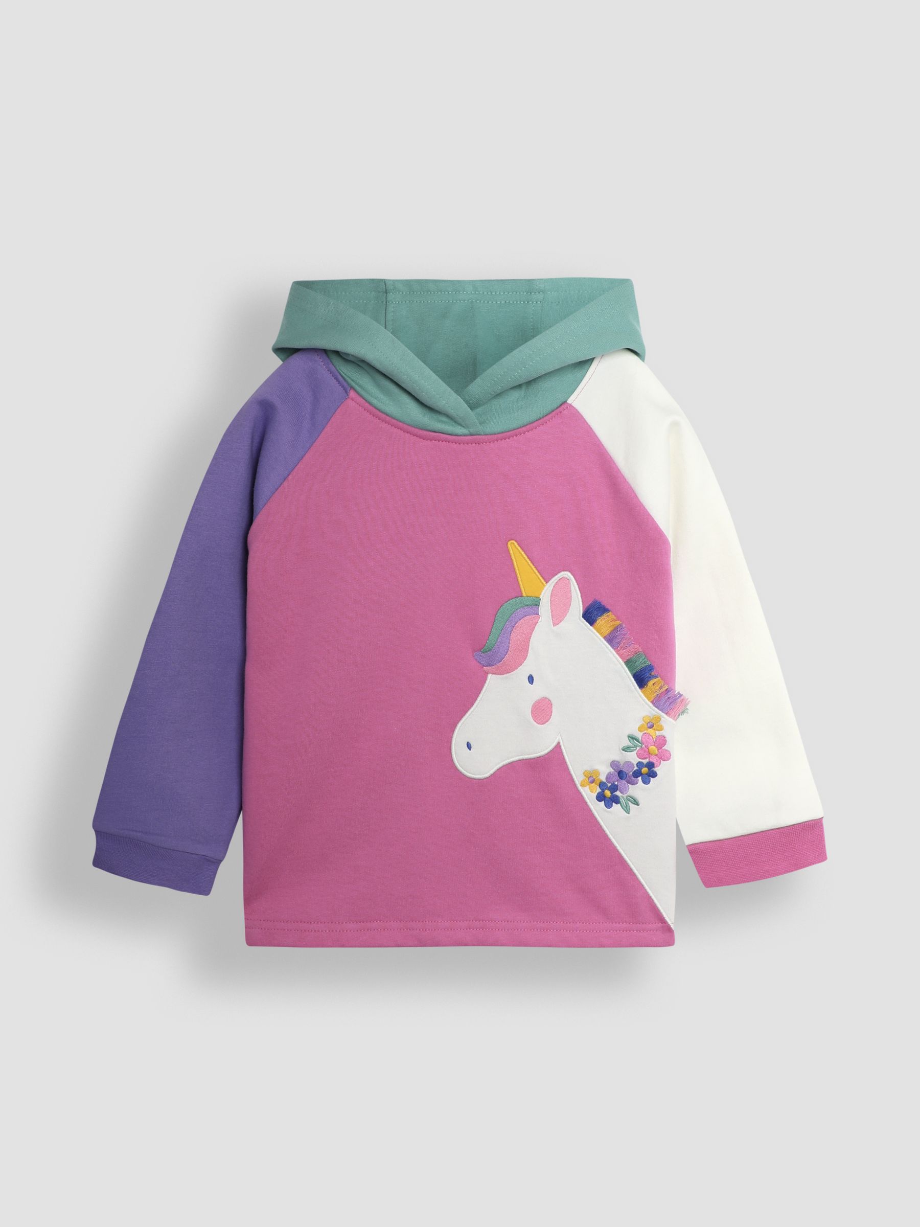 Pink Unicorn Applique Novelty Hoodie And Leggings Set - Image 4 of 9