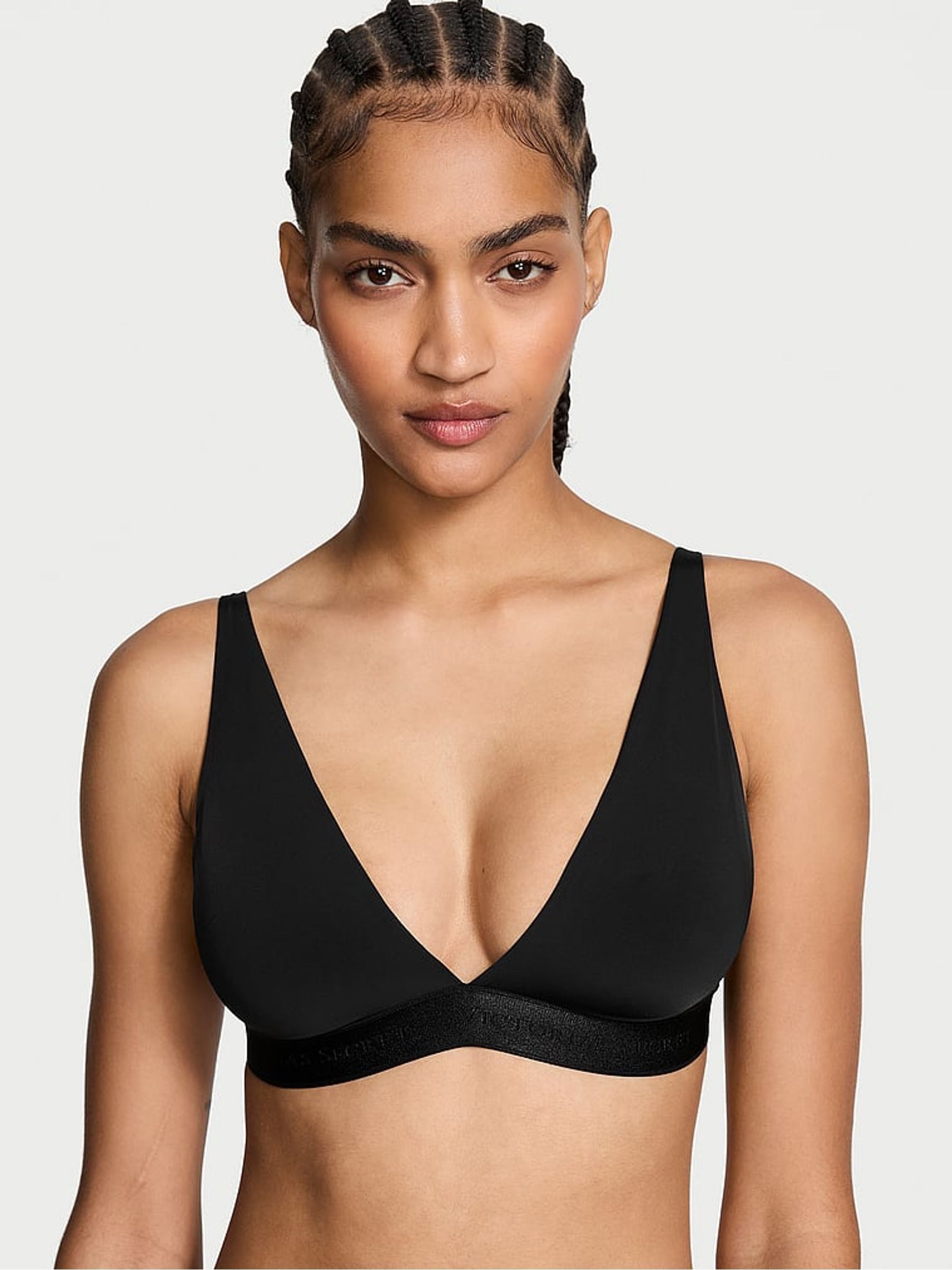 Black Logo Bralette - Image 1 of 3