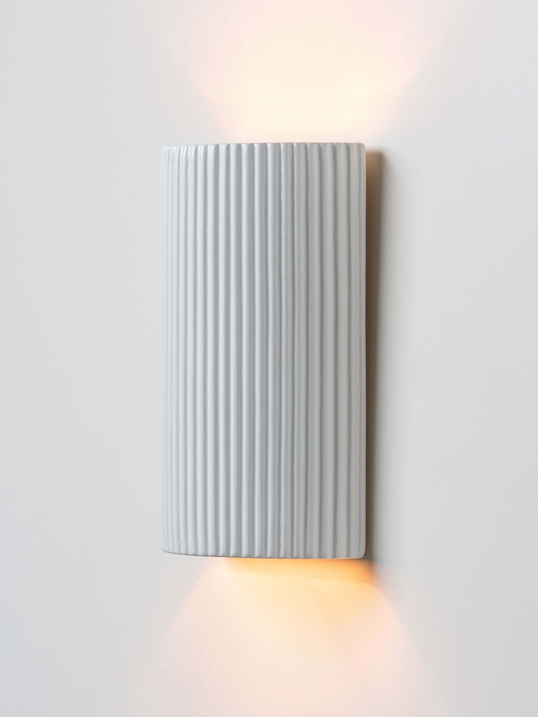 Houseof. White Ceramic Pillar Outdoor Wall Light - Image 3 of 4