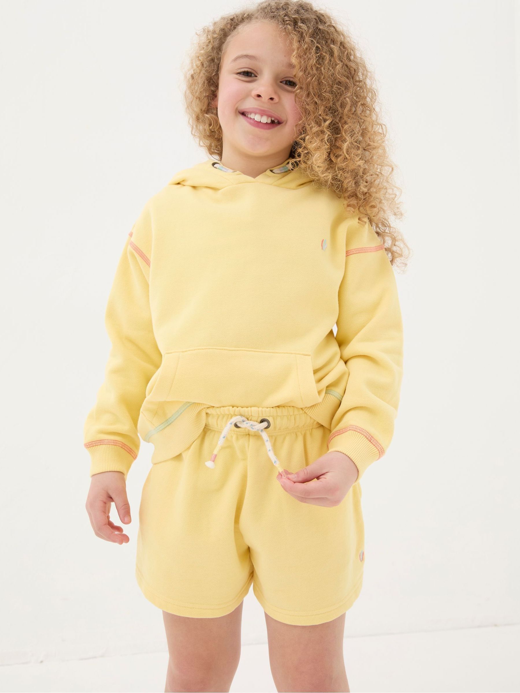 Sophia Yellow Sweat Shorts - Image 1 of 5