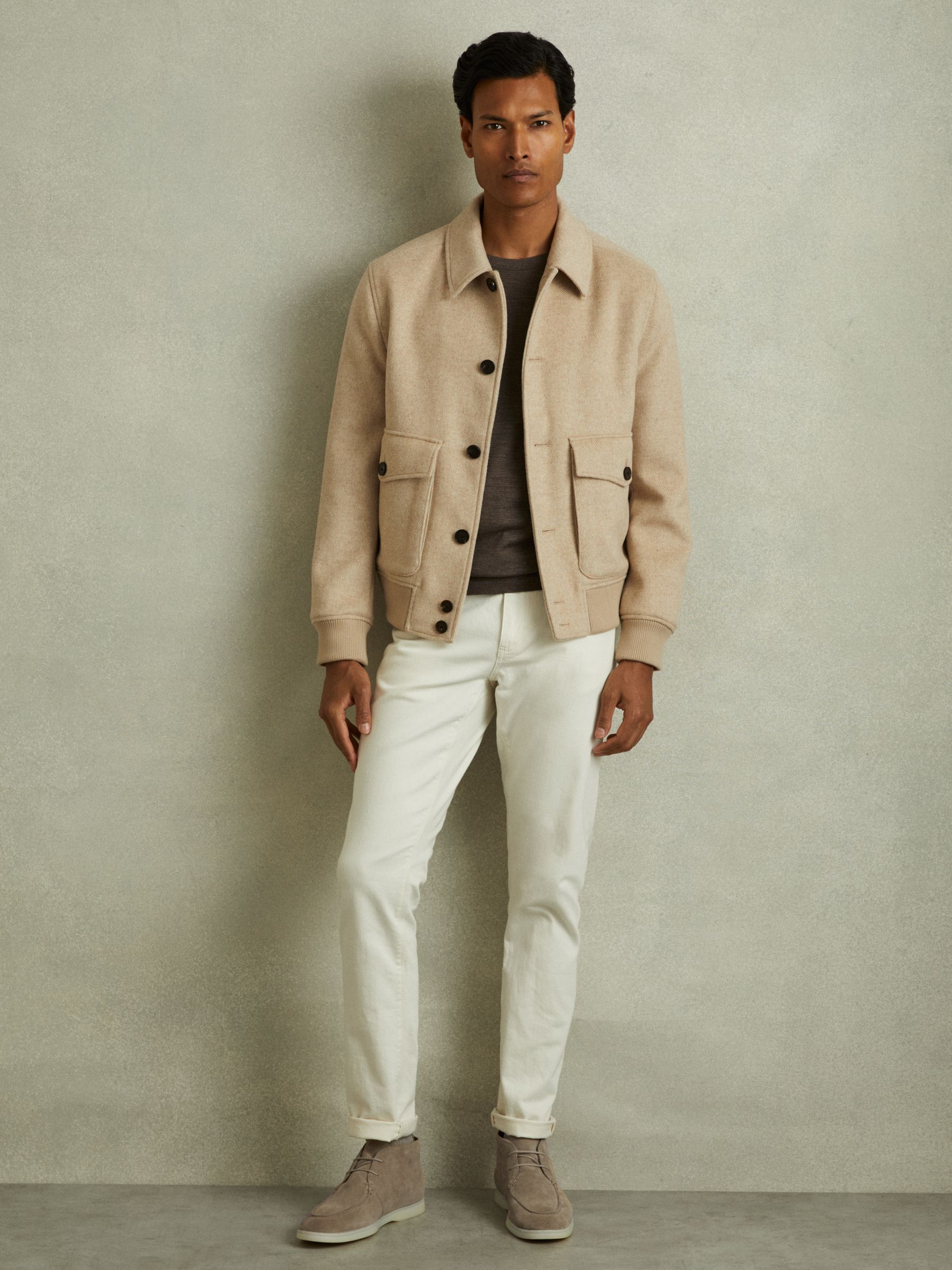 Suede Chukka Boots in Light Stone - Image 2 of 5