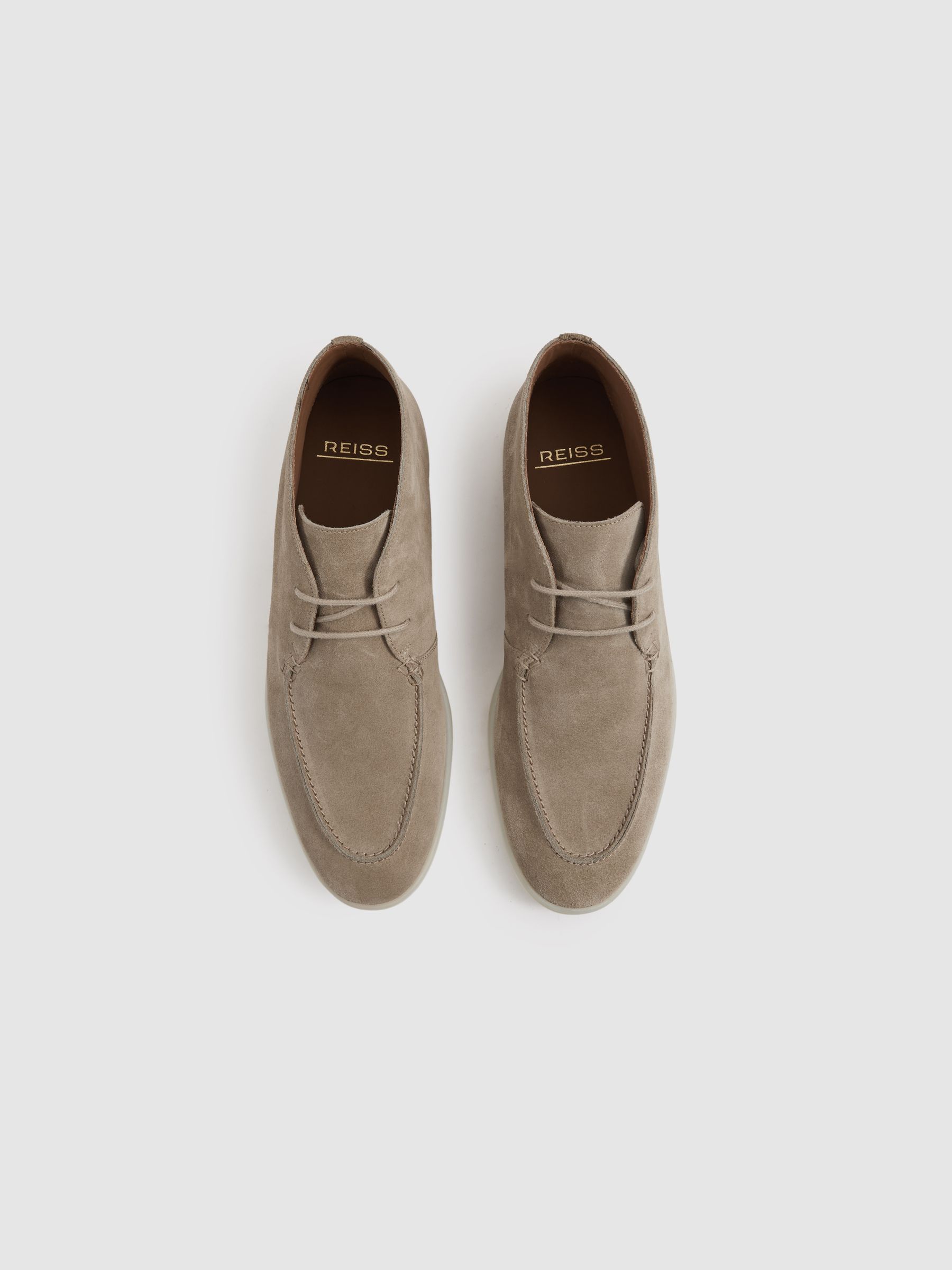 Suede Chukka Boots in Light Stone - Image 3 of 5