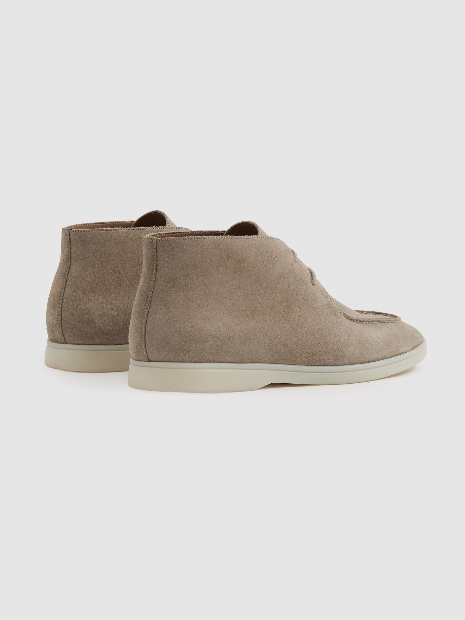 Suede Chukka Boots in Light Stone - image 3