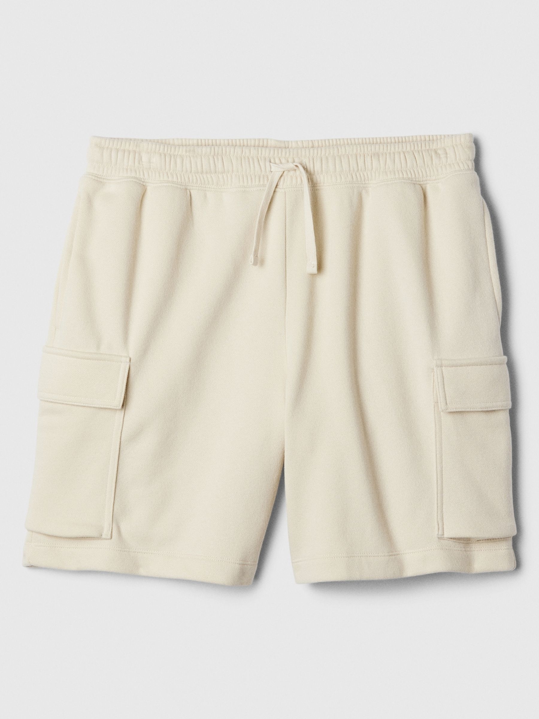 Cream Sweat Cargo Shorts - Image 5 of 5
