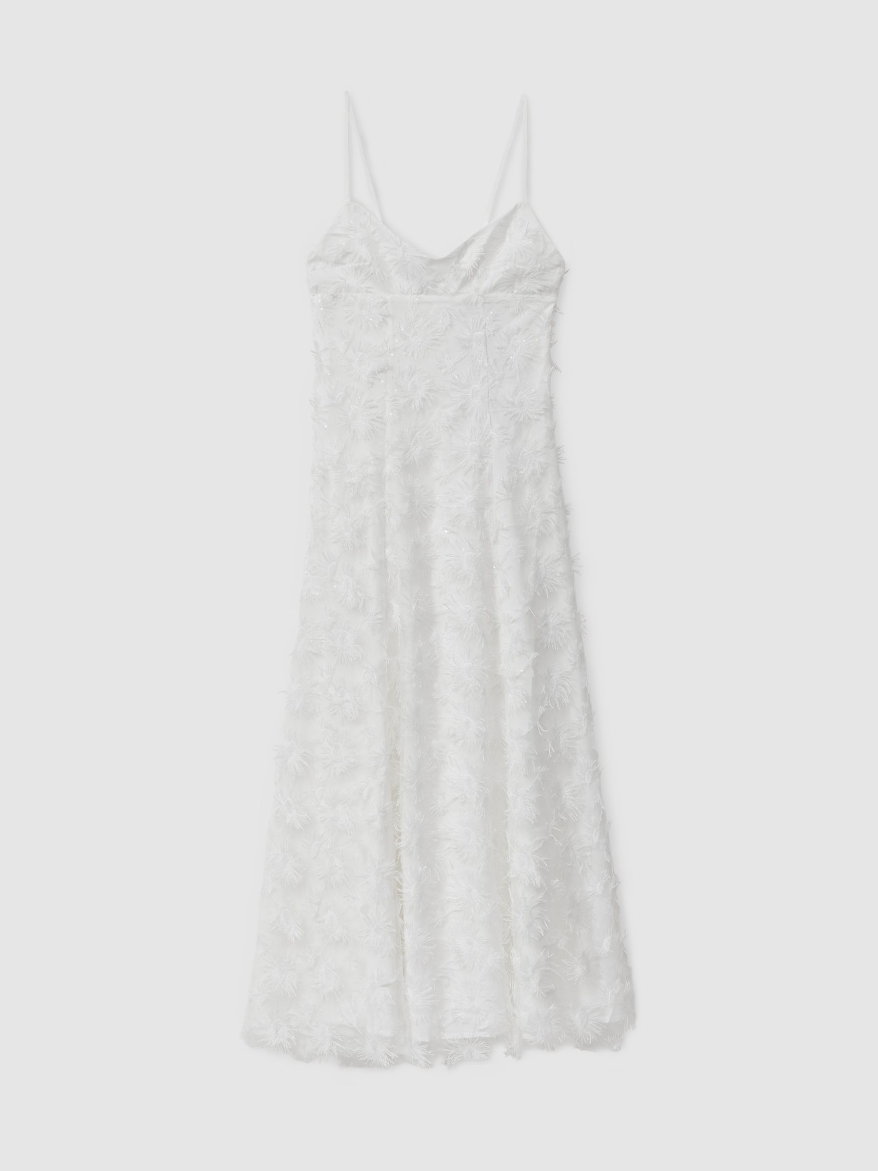 Stella White Anna Quan Applique Drop Waist Maxi Dress - Image 2 of 5