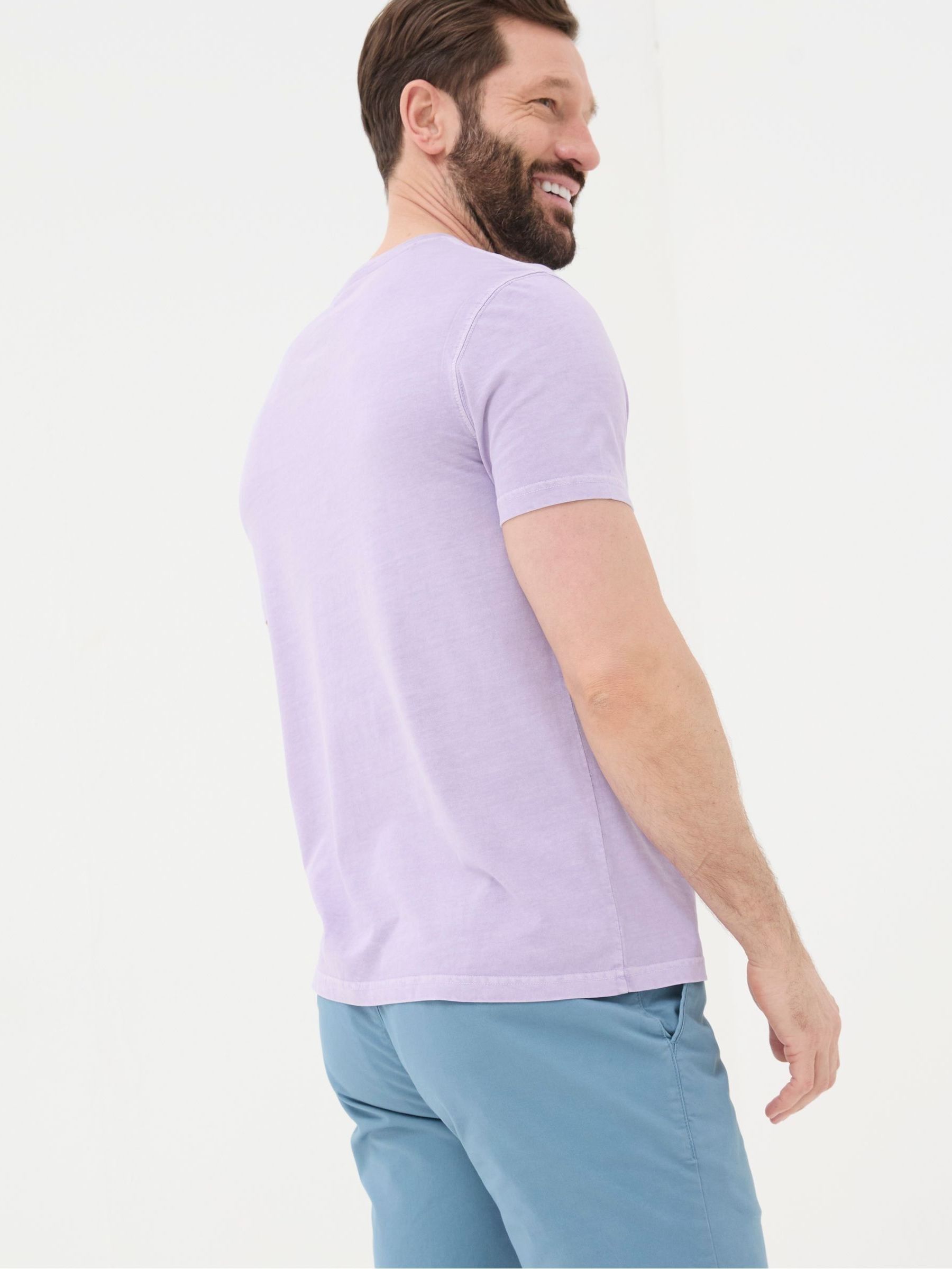 Lulworth Purple Crew T-Shirt - Image 2 of 5