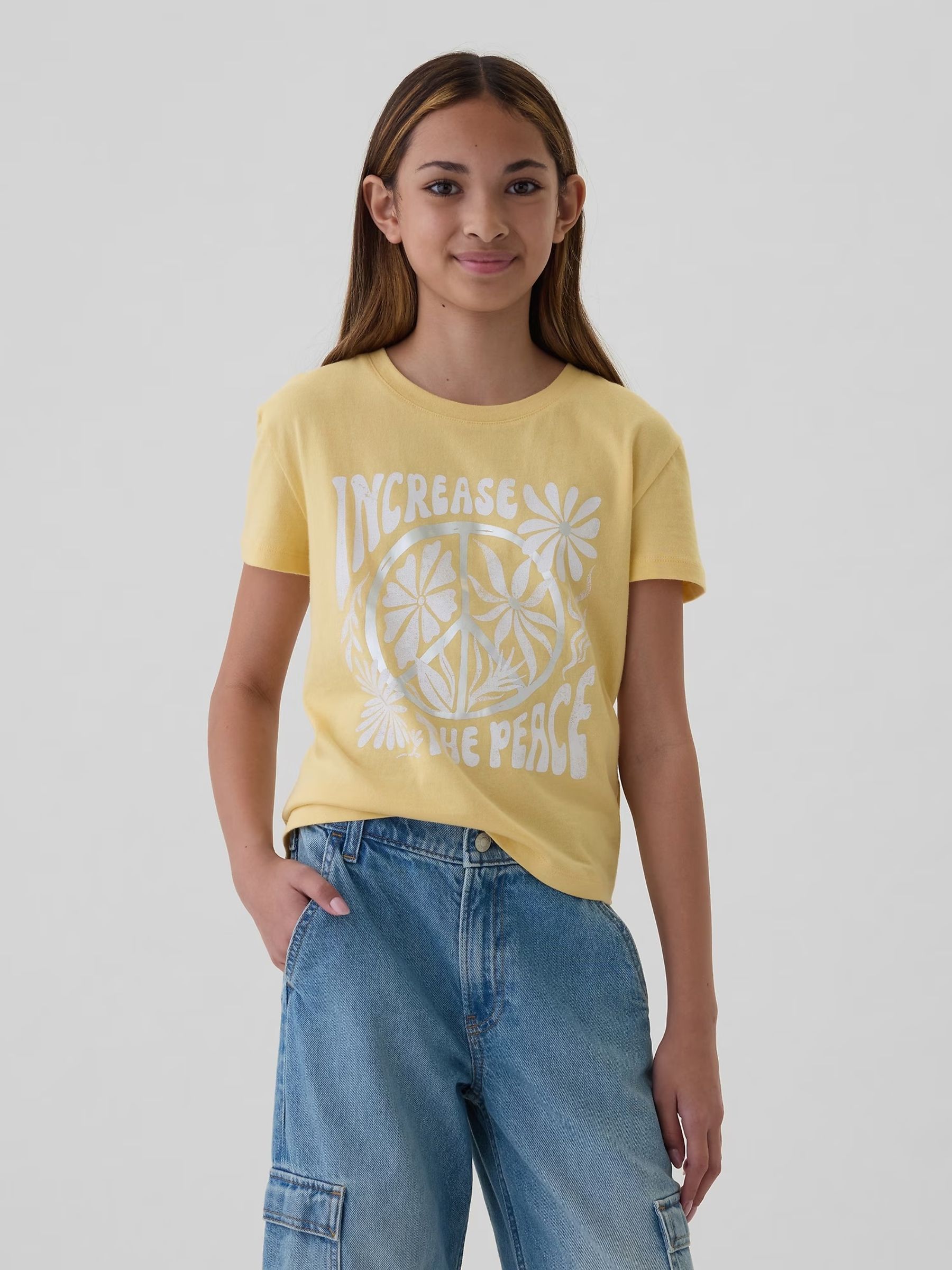 Yellow Graphic Short Sleeve Crew Neck T-Shirt (4-13yrs) - Image 1 of 5