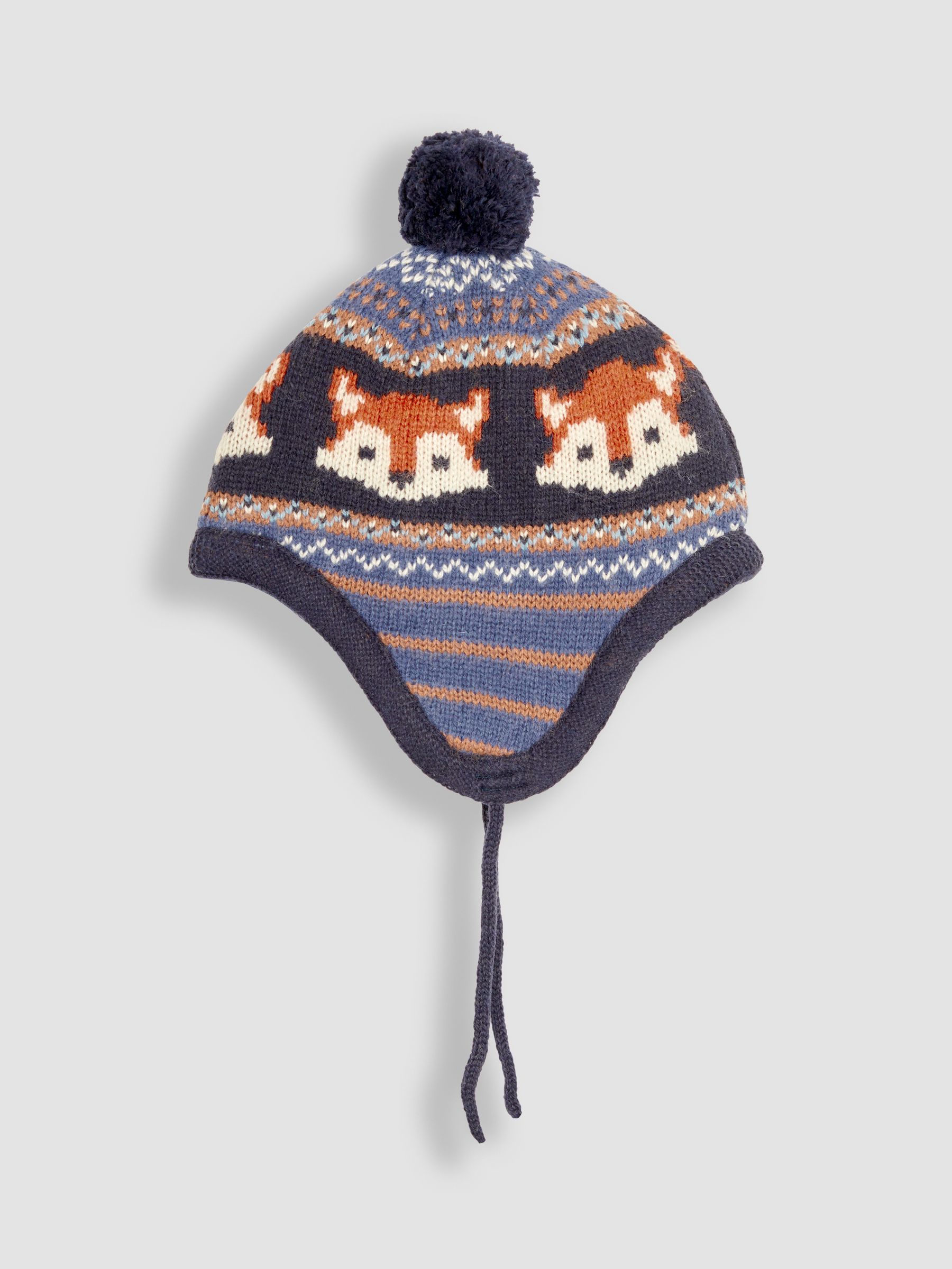 Navy Fair Isle Pattern Hat - Image 1 of 3