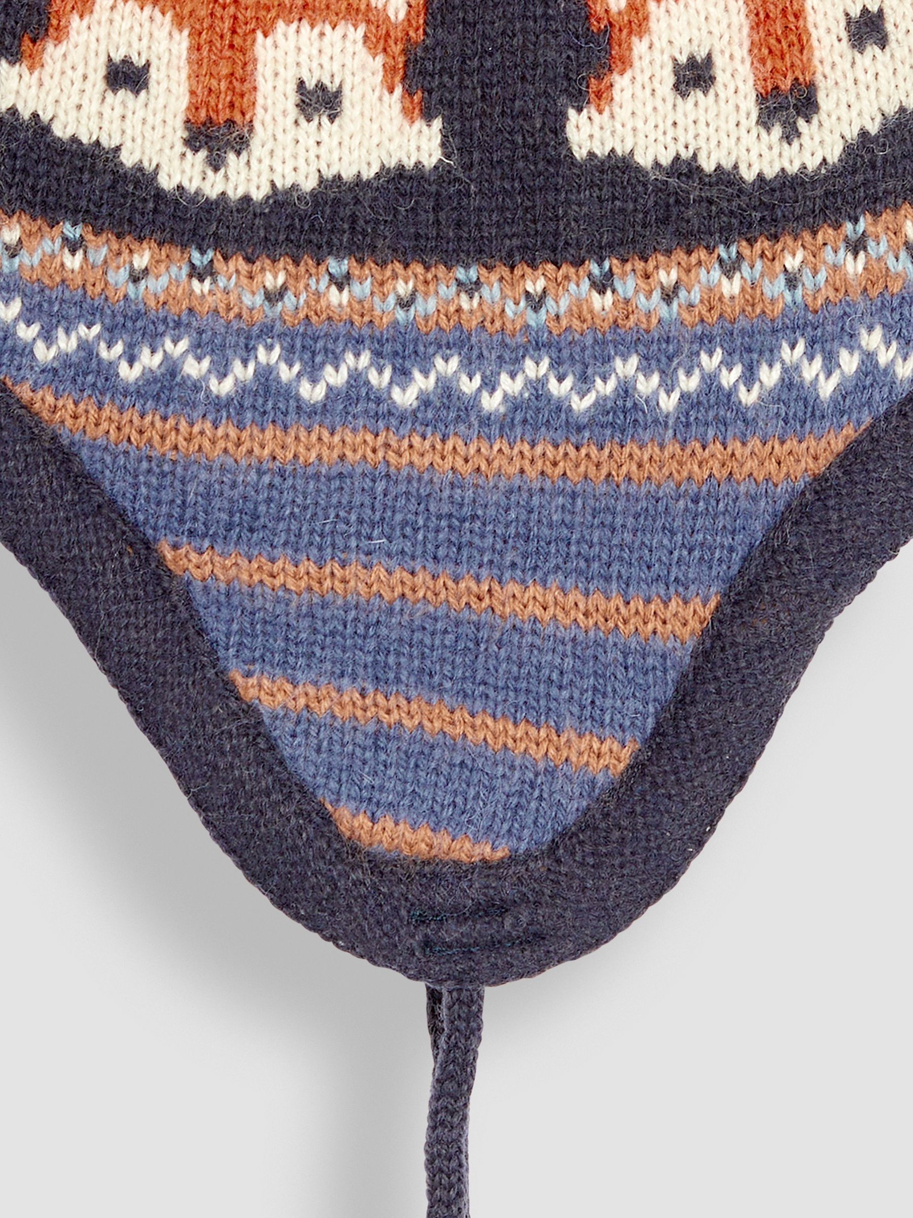 Navy Fair Isle Pattern Hat - Image 3 of 3