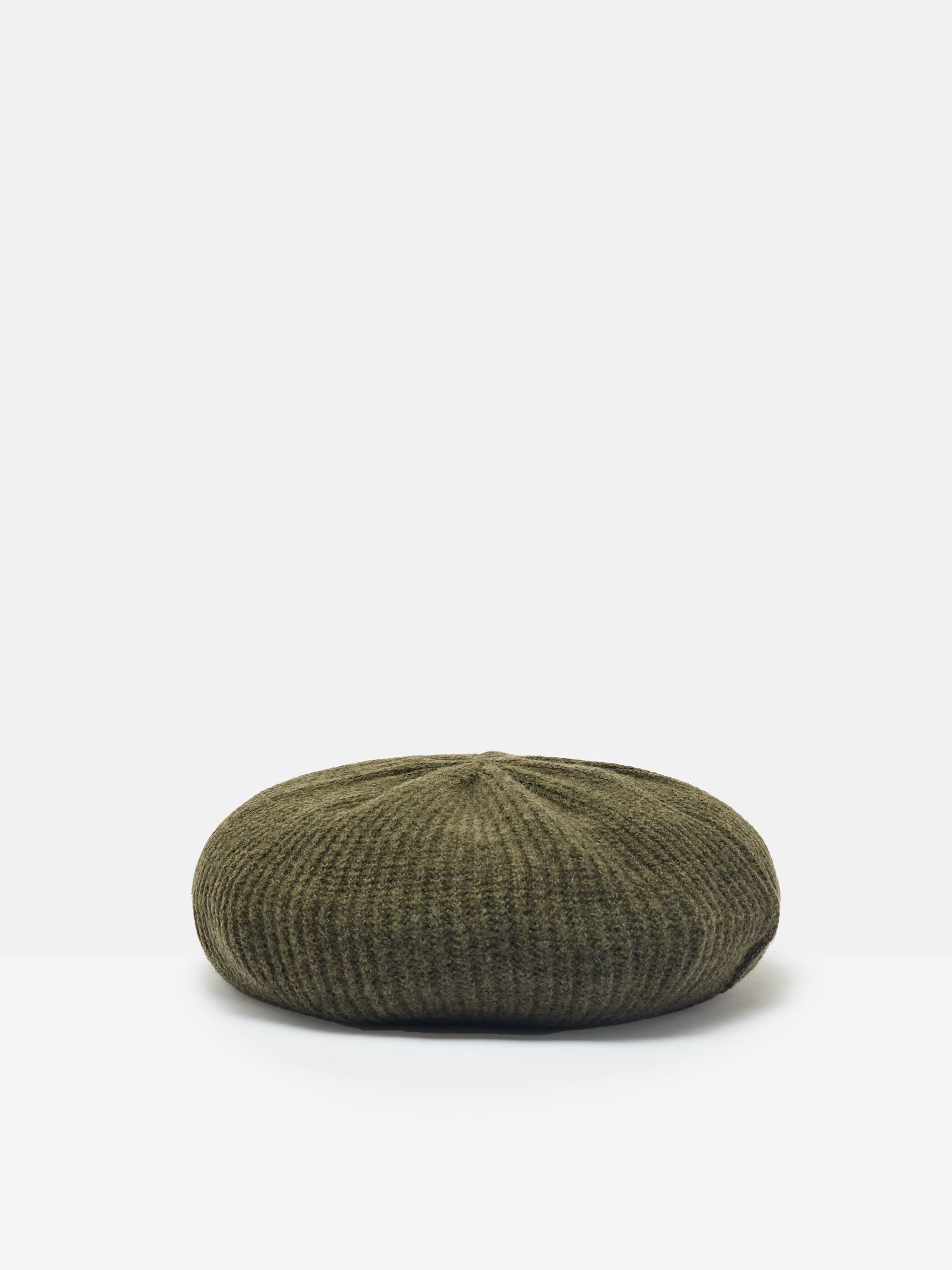 Joelle Khaki Green Knitted Beret - Image 1 of 4