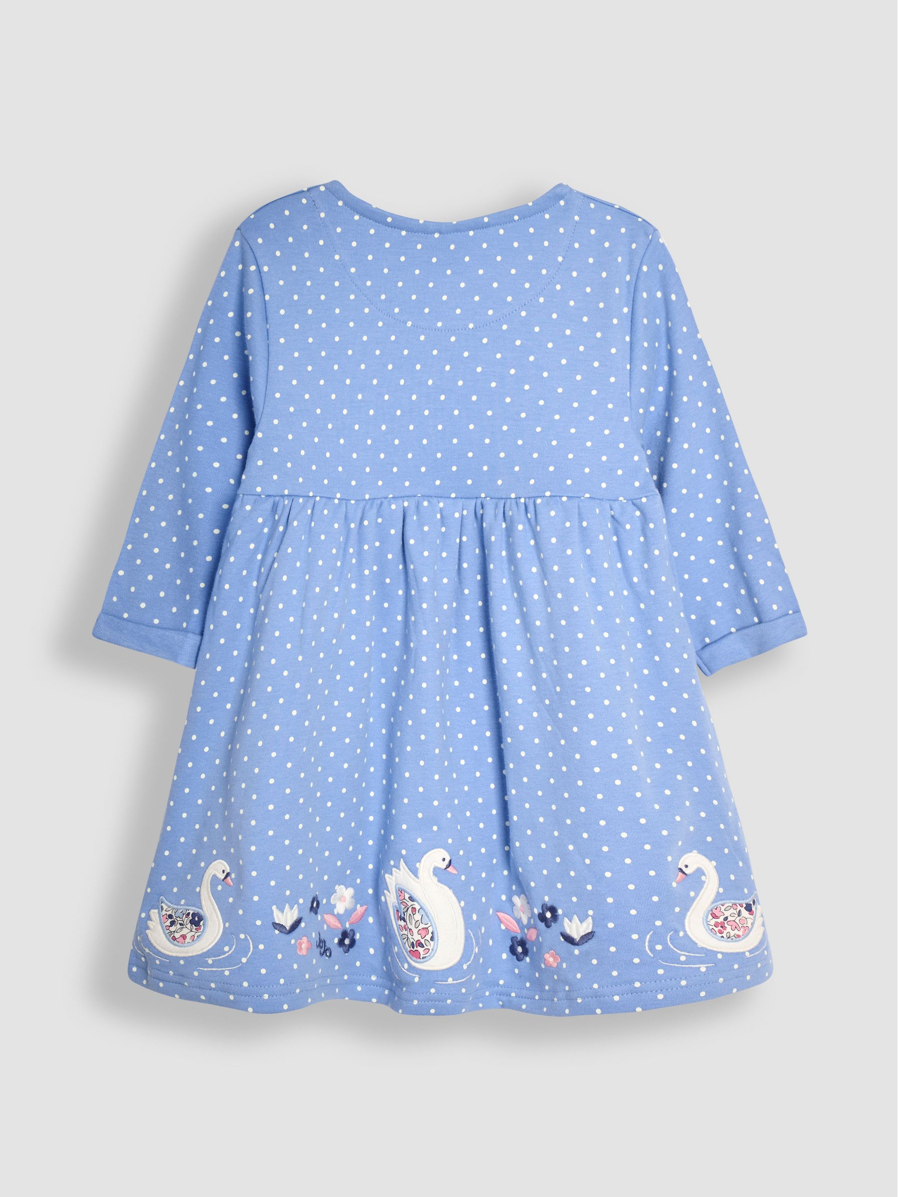 Blue Swan Applique Button Front Dress - Image 2 of 3
