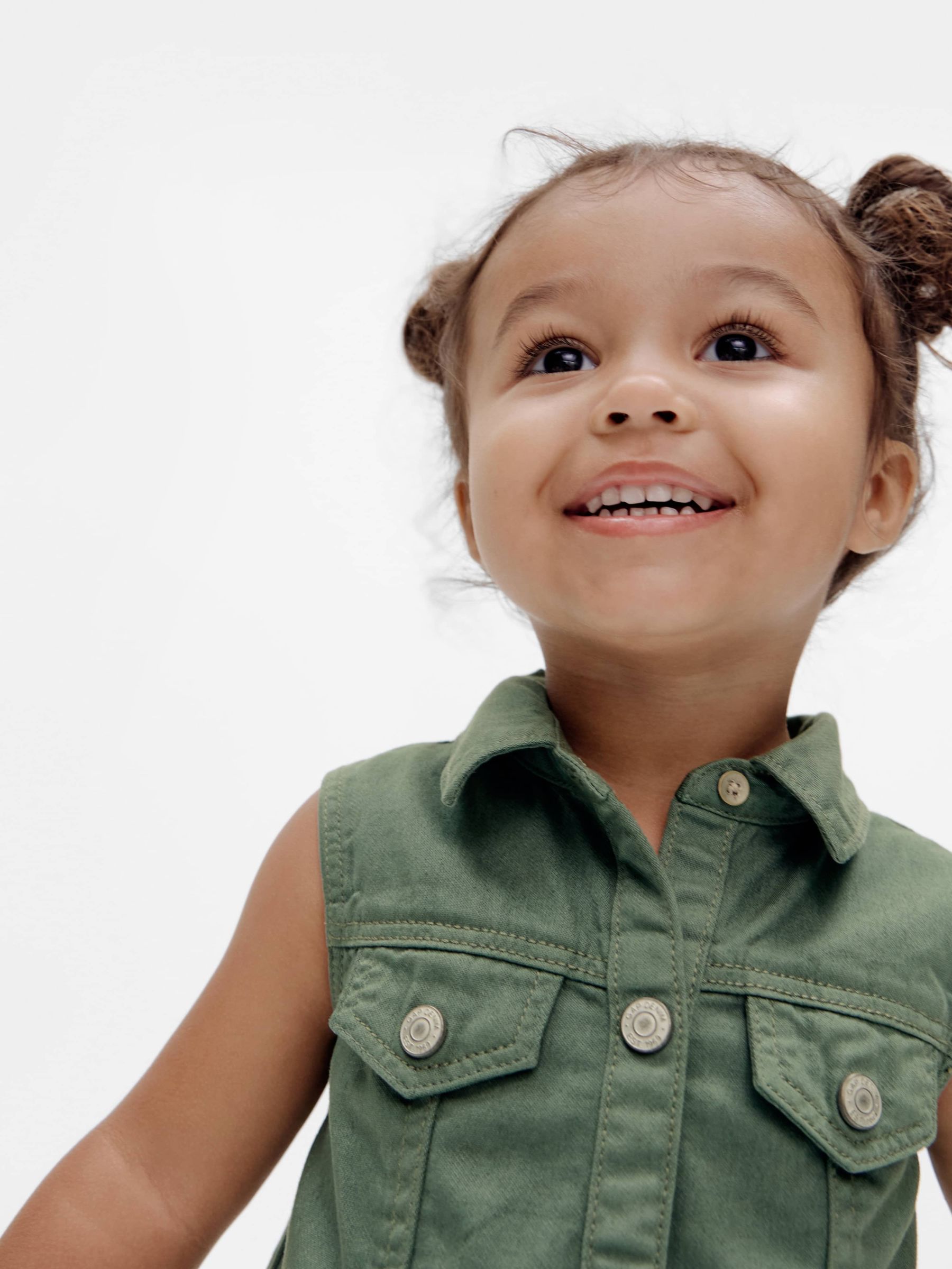 Green Denim Cargo Shirtdress (12mths-5yrs) - Image 2 of 4