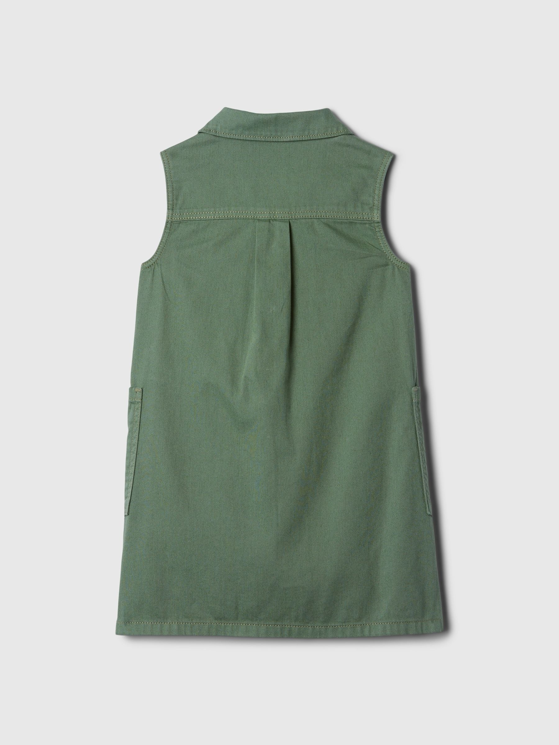 Green Denim Cargo Shirtdress (12mths-5yrs) - Image 4 of 4
